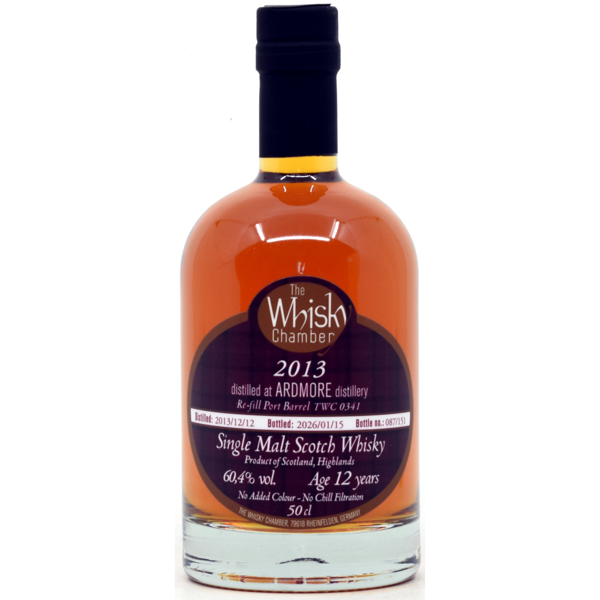 Ardmore 12 Jahre 2013/2026 Port Cask The Whisky Chamber 60,4% vol.