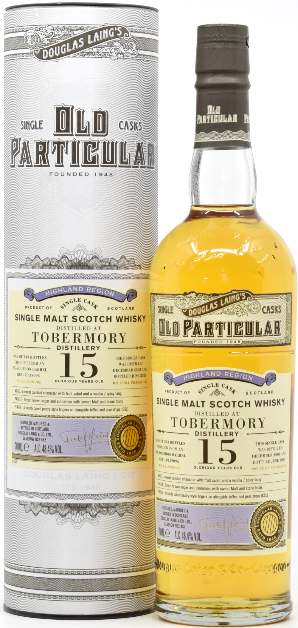 tobermory_15_DL Tobermory 15 Jahre 2008/2024 Old Particular Douglas Laing 48,4% vol.