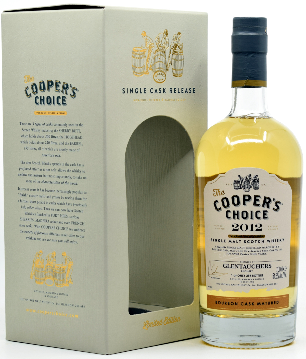 glentauchers_2012_cc Glentauchers 2012/2024 Bourbon Barrel Cooper's Choice 54,5% vol.
