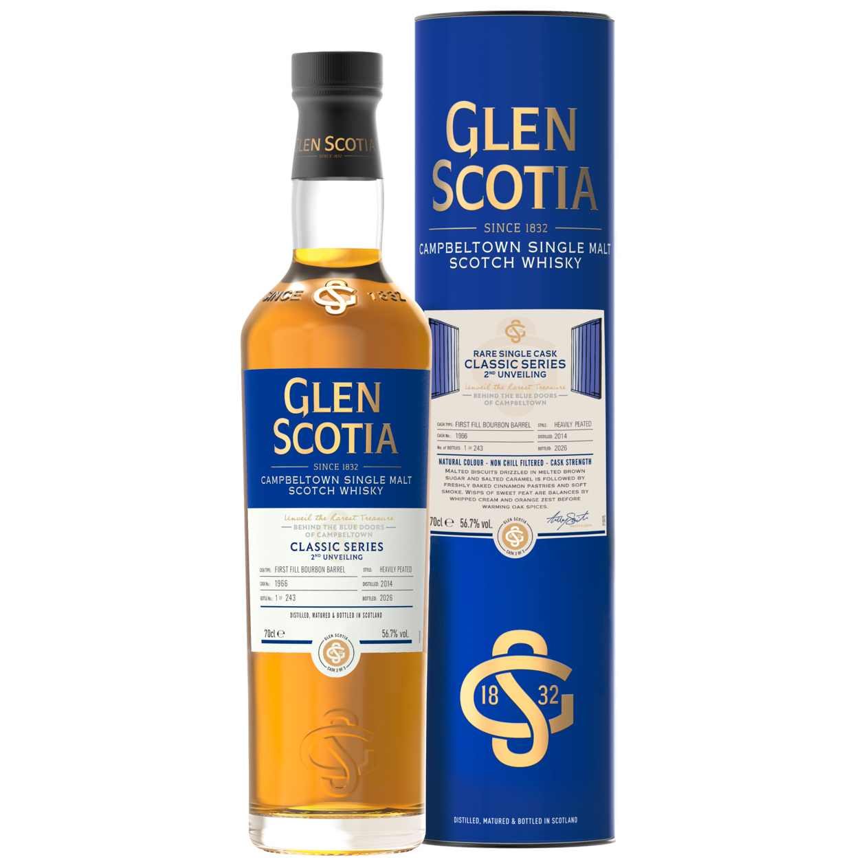 Glen Scotia Heavily Peated 2014/2026 1st Fill Bourbon Classic Series 2nd Unveiling 2/3 56,7% vol.