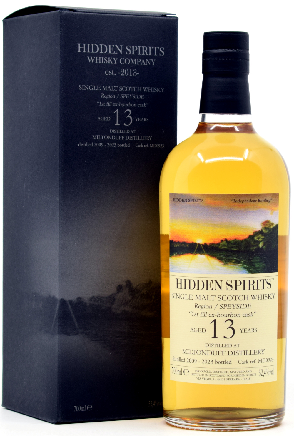 miltionduff_13_HiSp Miltonduff 13 Jahre 2009/2023 Hidden Spirits Highproof 52,4% vol.
