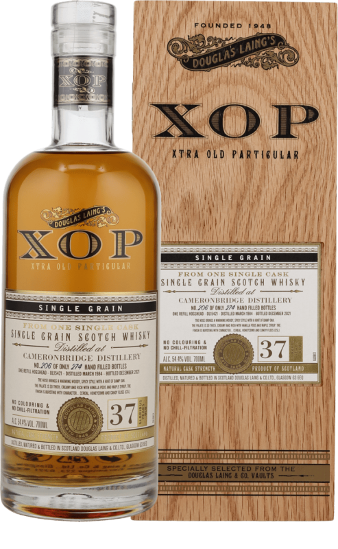 cameronbridge_37_XOP Cameronbridge 37 Jahre 1984/2021 Xtra Old Particular Douglas Laing 54,4% vol.