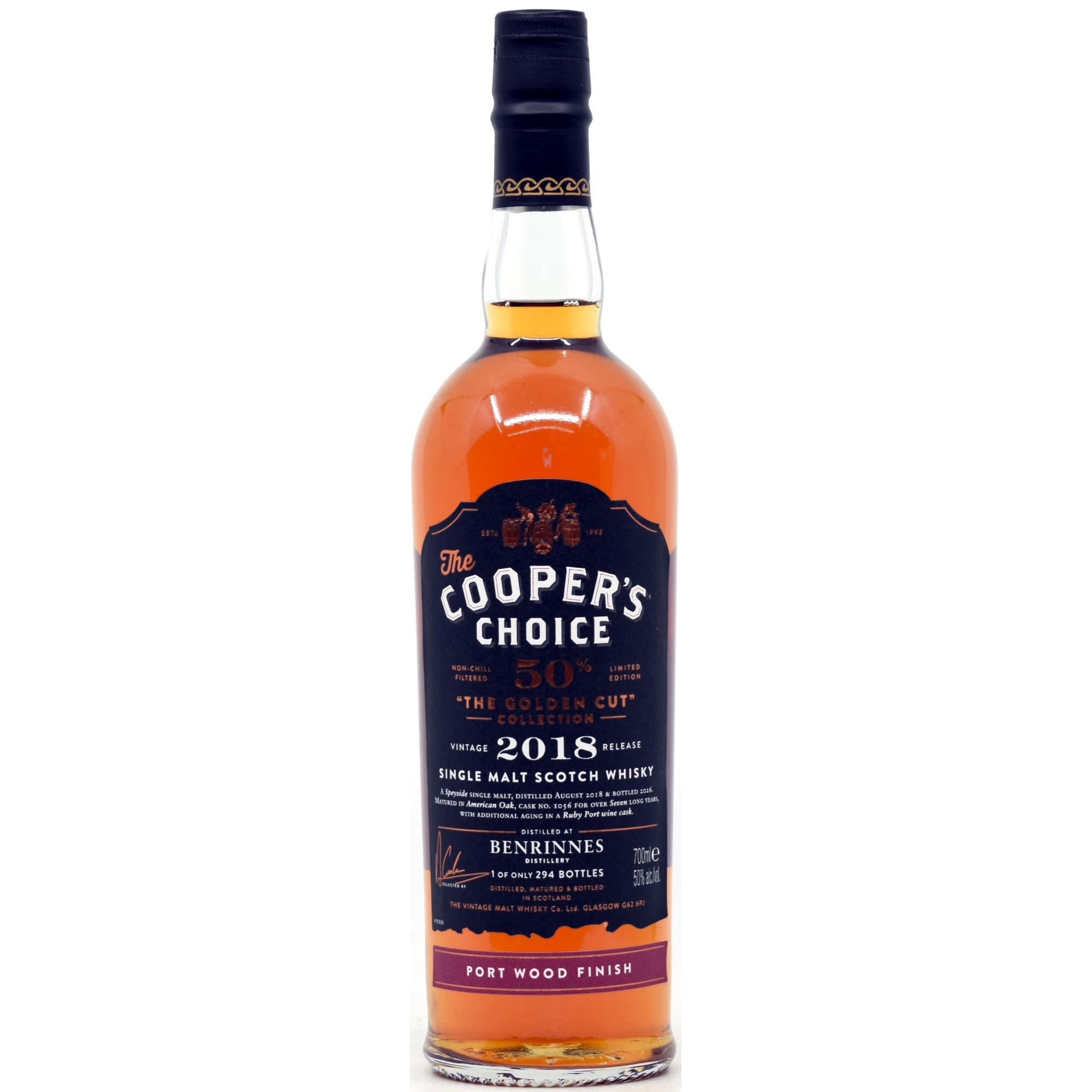 Benrinnes 2018/2026 Ruby Port Cask Cooper's Choice Golden Cut 50% vol.