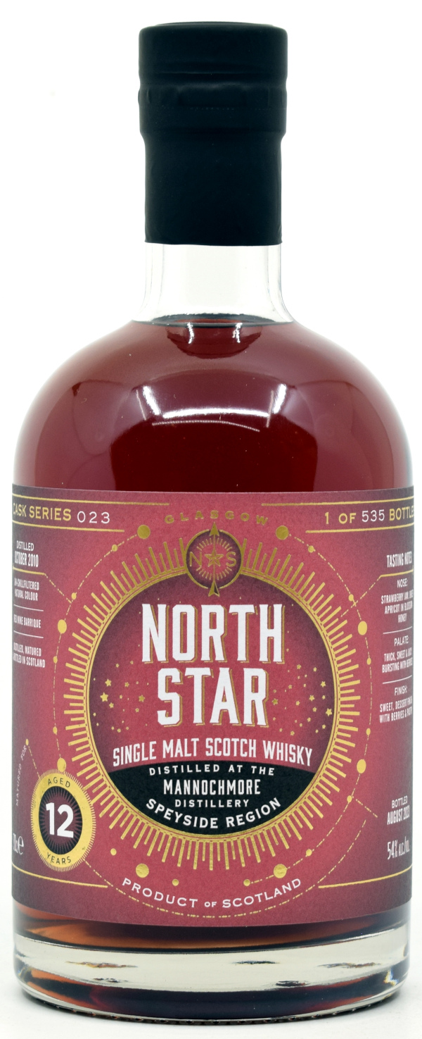 mannochmore_nss_023 Mannochmore 12 Jahre 2010/2023 Redwine Cask North Star Spirits #023 54% vol.