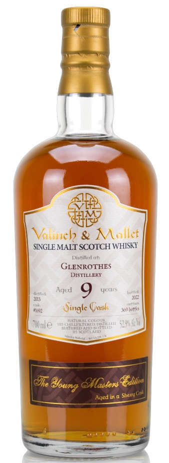 glenrothes_9_VM Glenrothes 2013/2022 Sherry Cask Valinch & Mallet 52,9% vol.