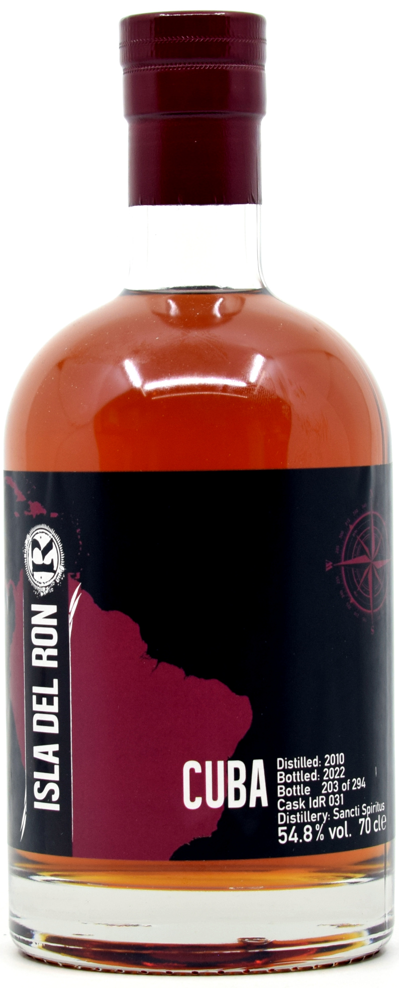 Cuba_IdR Sancti Spiritus (Cuba Rum) 12 Jahre 2010/2022 Isla del Ron 54,8% vol.