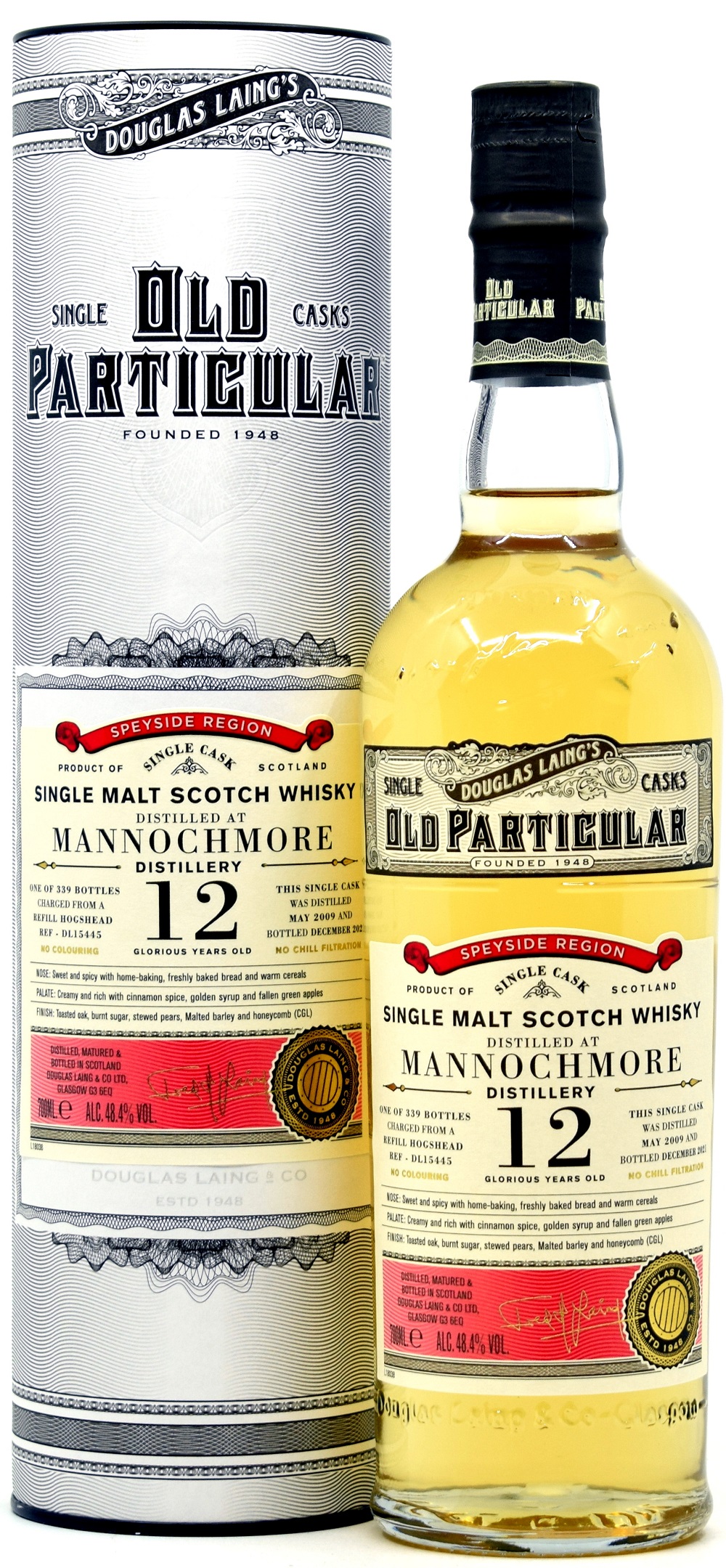 Mannochmore 12 Jahre 2009/2021 Old Particular Douglas Laing 48,4% vol.