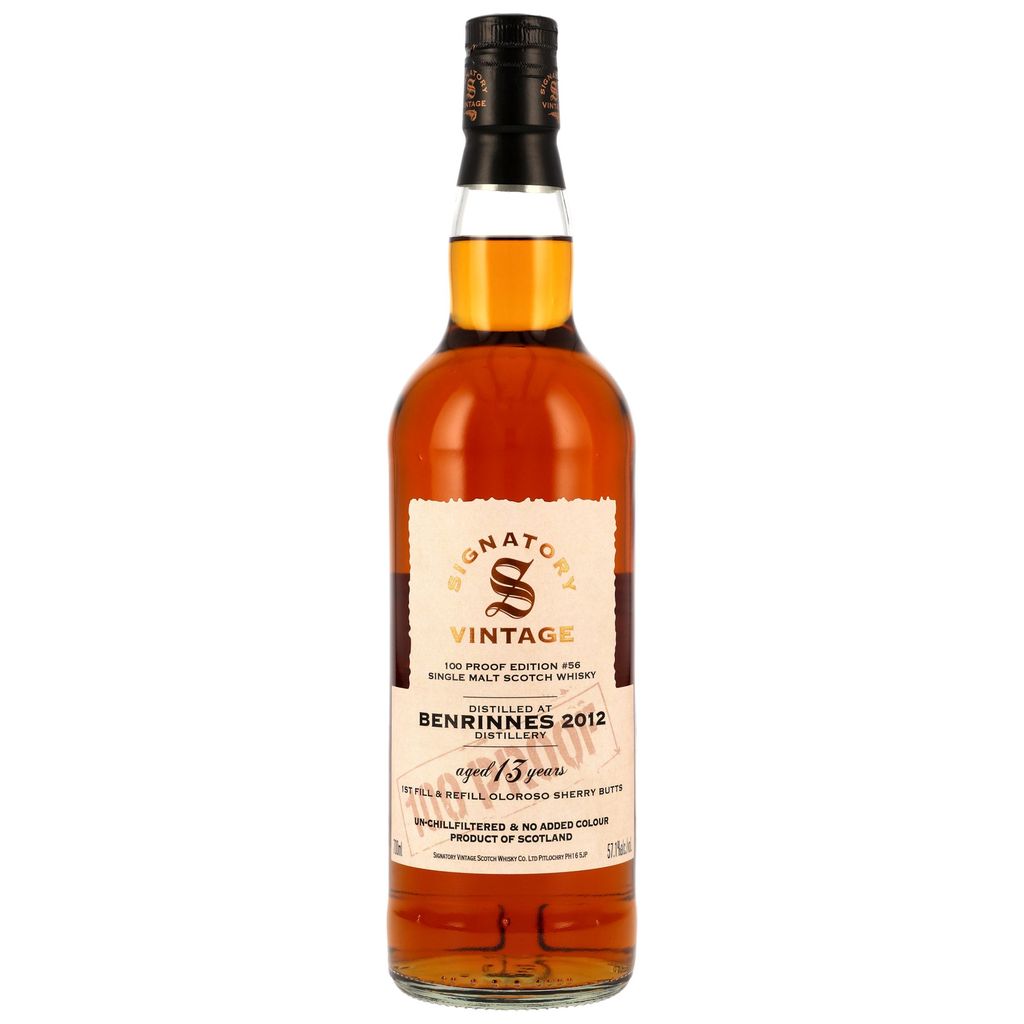 Benrinnes 2012/2025 Oloroso Sherry Signatory Vintage 100 Proof #56 57,1% vol.