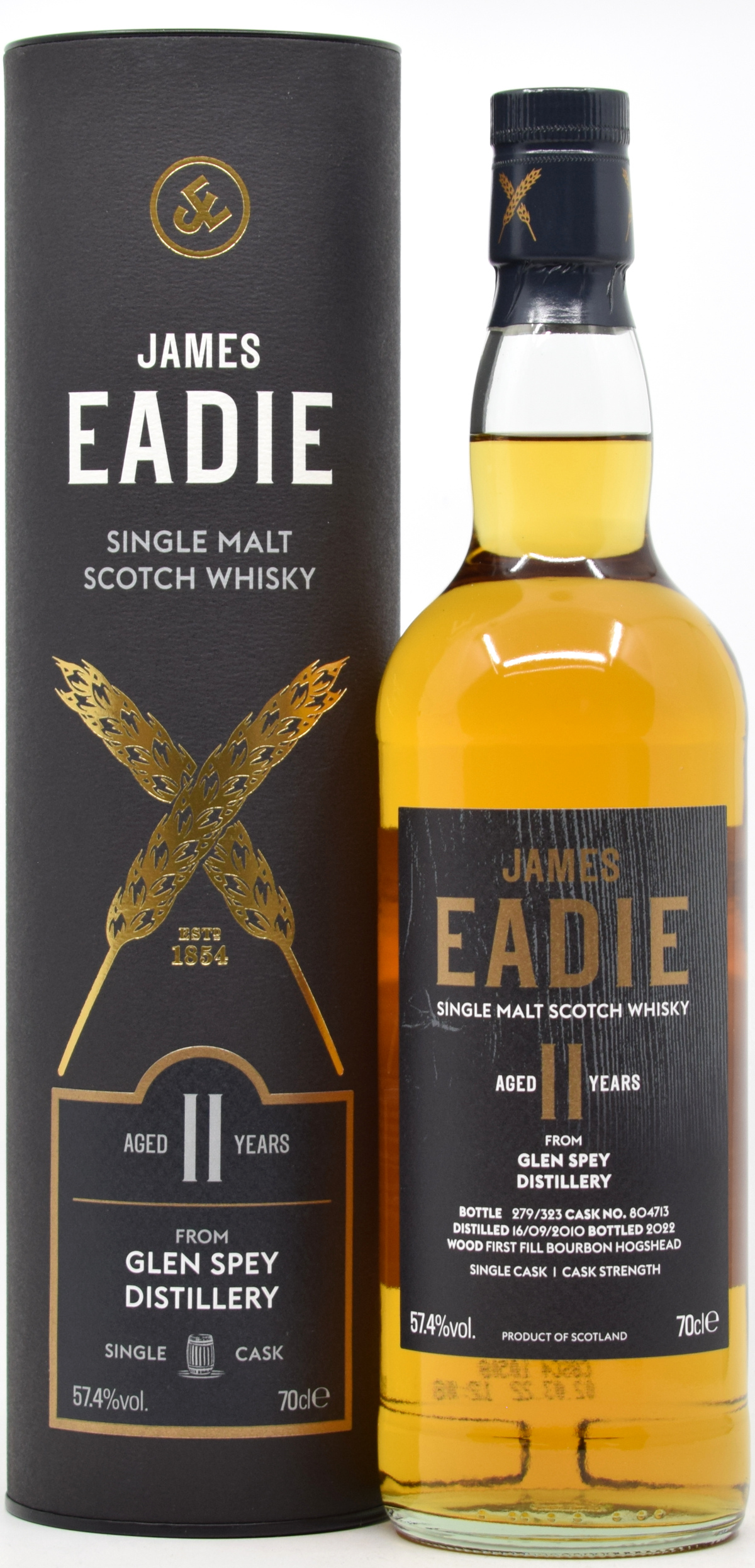 glenspey_11_JE Glen Spey 11 Jahre 2010/2022 1st Fill Bourbon James Eadie 57,4% vol.