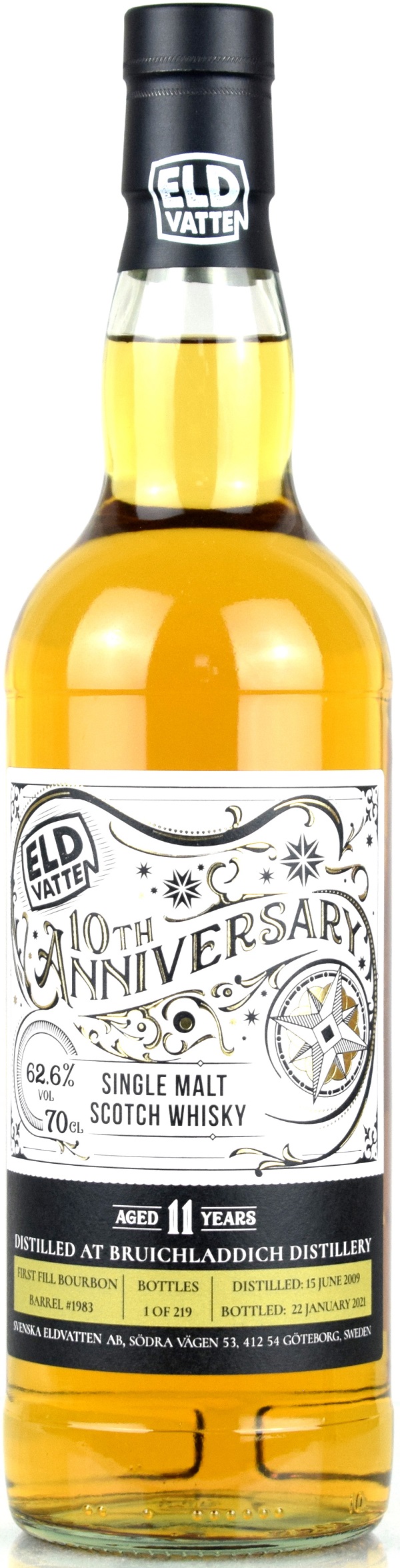 bruichladdich_11_626_SE Bruichladdich 11 Jahre 2009/2021 Svenska Eldvatten 62,6% vol.