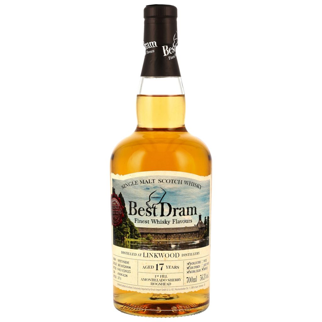 Linkwood 17 Jahre 2008/2025 1st Fill Amontillado Cask Best Dram 56,3% vol.
