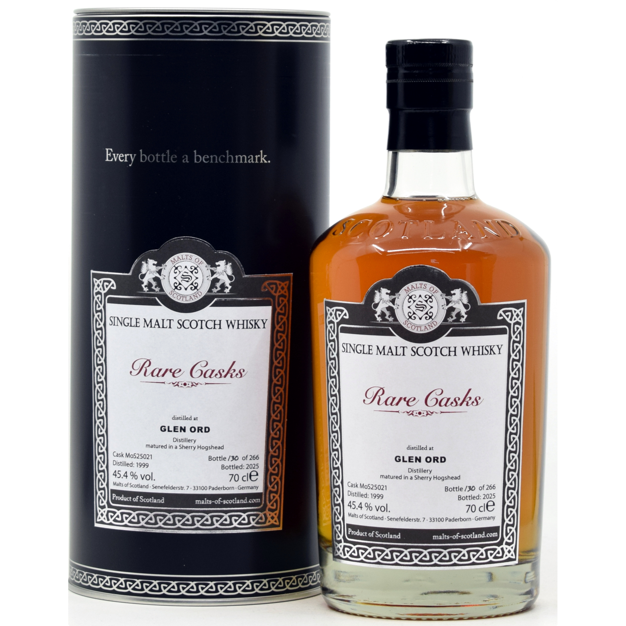 Glen Ord 26 Jahre 1999/2025 Sherry Cask Malts of Scotland Rare Cask Range 45,4% vol.