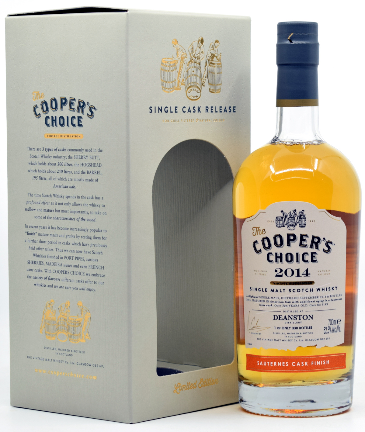 deanston_2014_cc Deanston 2014/2024 Sauternes Cask Cooper's Choice 52,5% vol.
