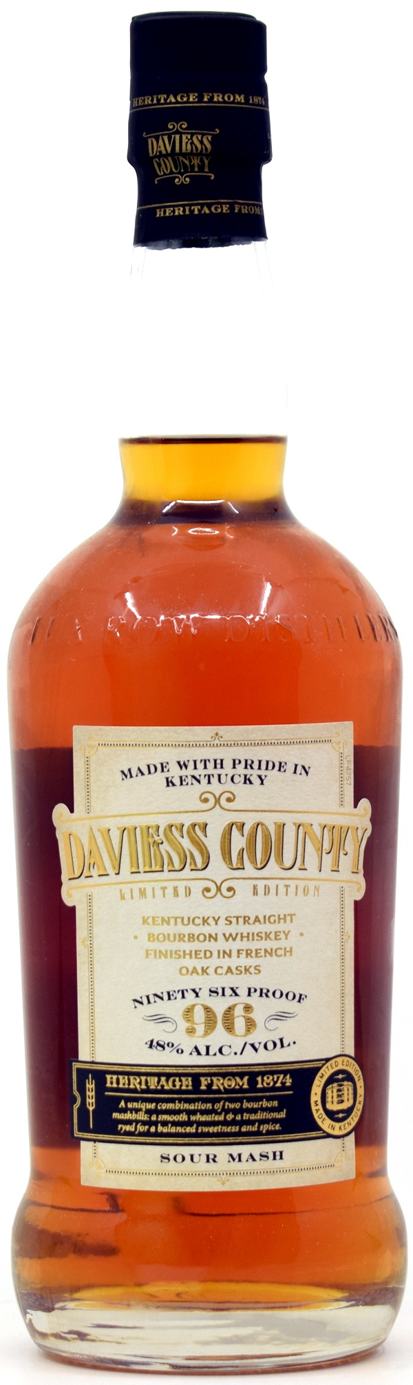 daviess_country_fresh_oak Daviess County Kentucky Straight Bourbon French Oak Finish 48% vol.