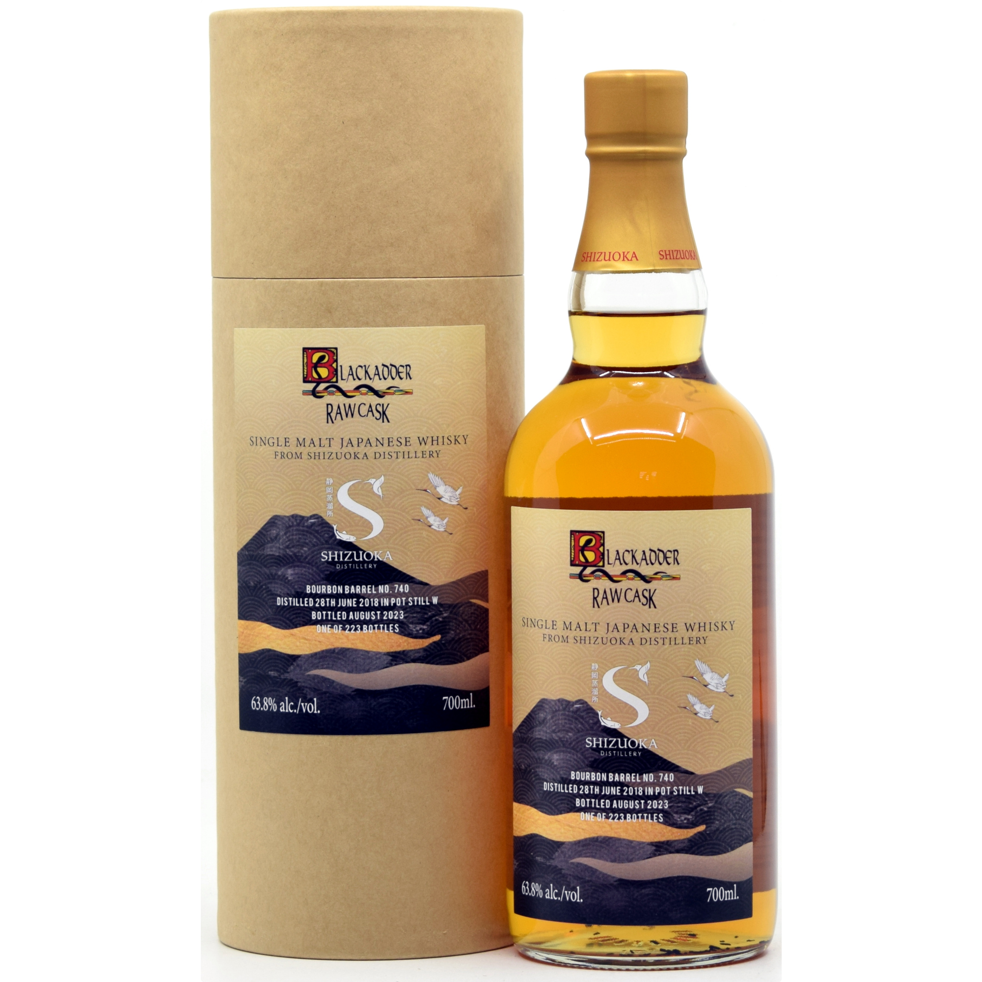 Shizuoka 2018/2023 Single Cask #740 for Blackadder 63,8% vol.