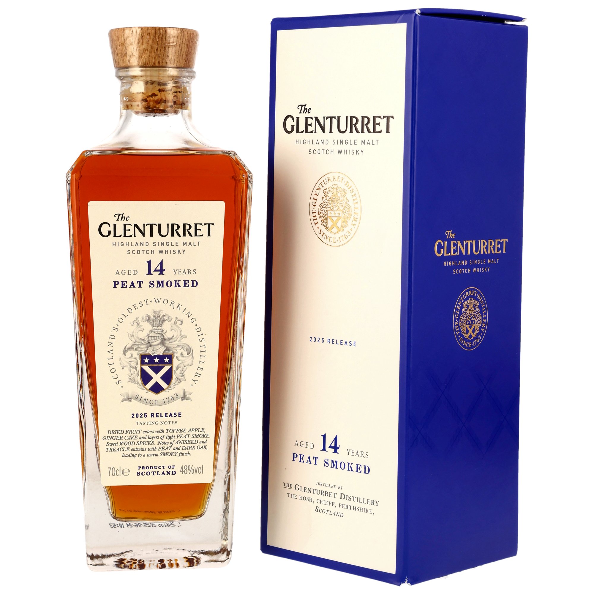 Glenturret 14 Jahre Peat Smoked Release 2025 48% vol.