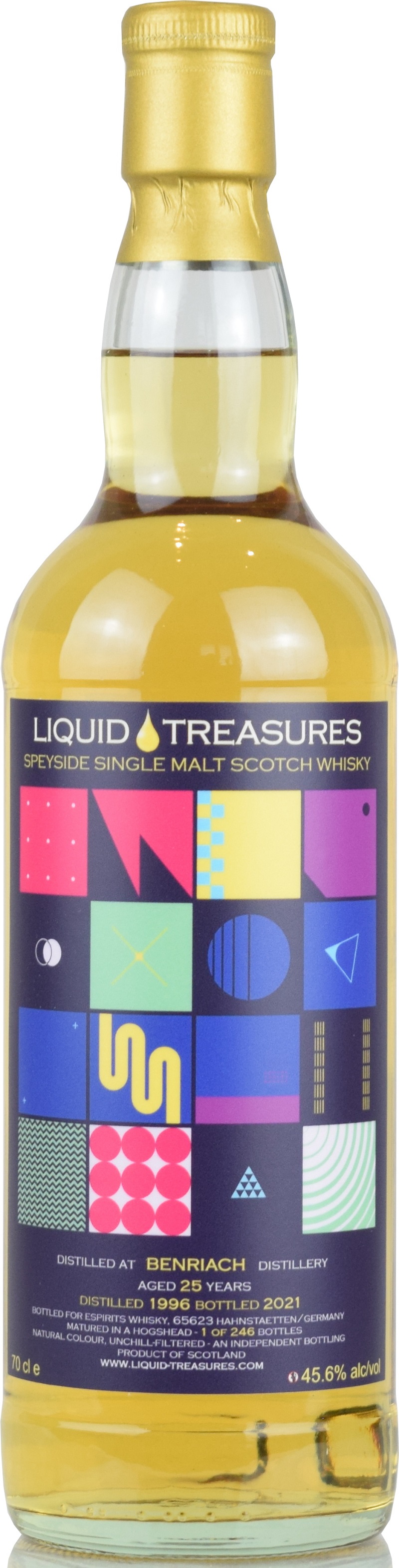 benriach_25_LT Benriach 25 Jahre 1996/2021 Liquid Treasures Retro 45,6% vol.