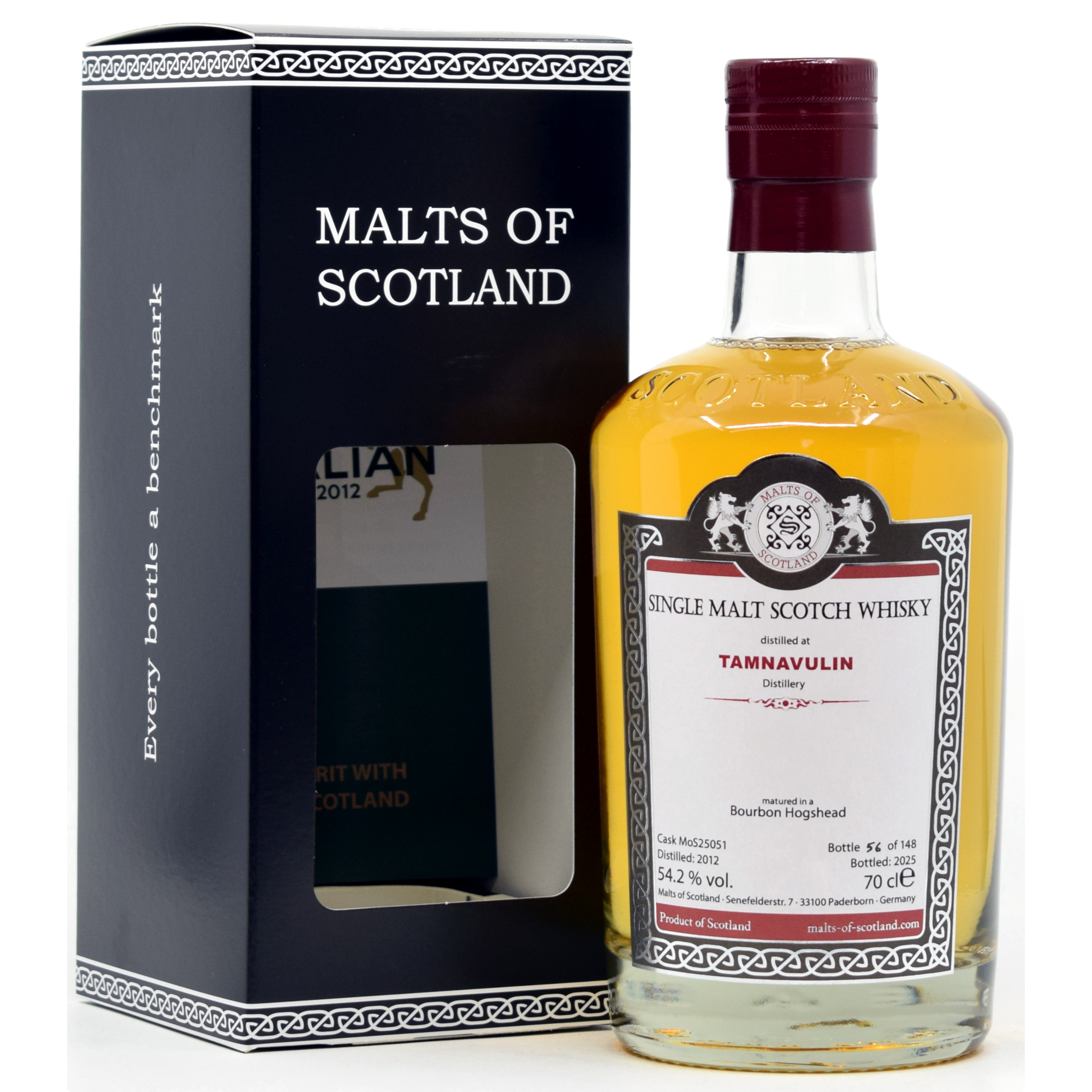 Tamnavulin 13 Jahre 2012/2025 Malts of Scotland 54,2% vol.