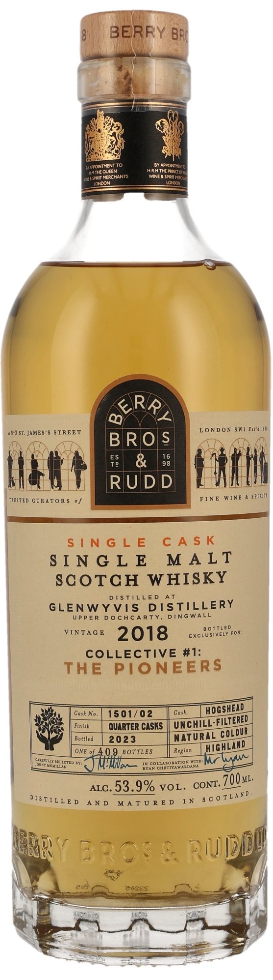 GlenWyvis-2018-br GlenWyvis 2018/2023 Berry Bros. & Rudd Collective #1: The Pioneers 53,9% vol