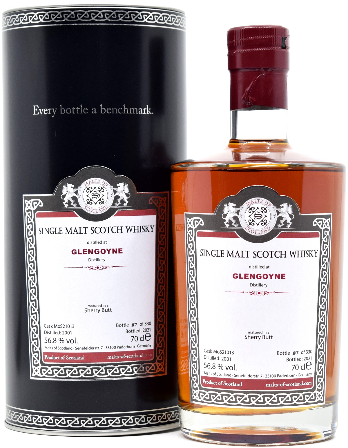 glengoyne_2001_Mos Glengoyne 20 Jahre 2001/2021 Sherry Cask Malts of Scotland 56,8% vol.