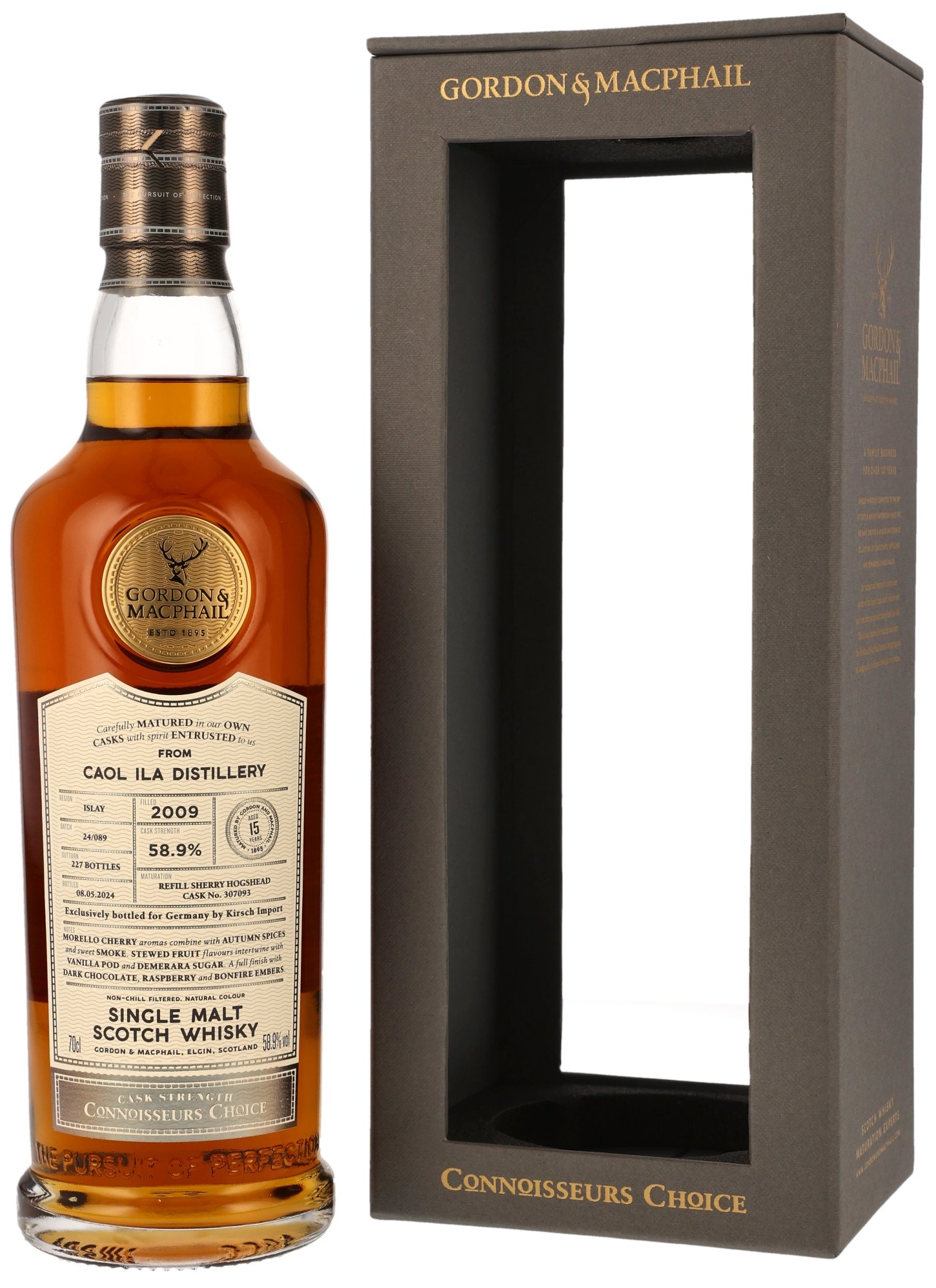 Caol Ila 15 Jahre 2009/2024 Sherry Cask Gordon & MacPhail #307093 58,9% vol.