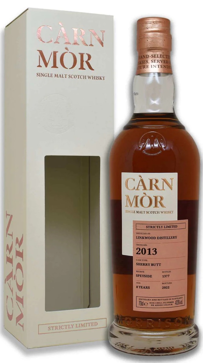 linkwood_2013_CMMin498cw2STDY Linkwood 8 Jahre 2013/2022 Sherry Cask Carn Mor Strictly Limited 47,5% vol.