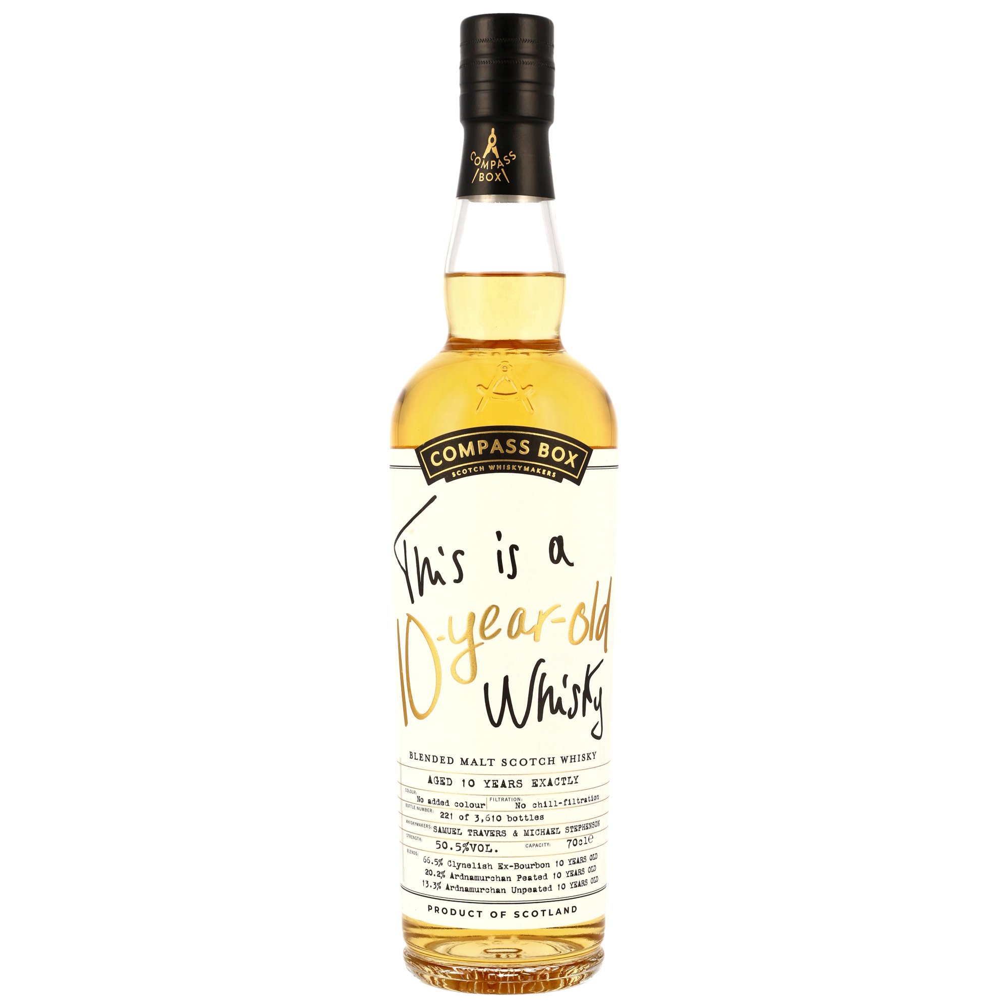Compass Box This is a 10-Year-Old Whisky (Clynelish / Ardnamurchan) 50,5% vol.