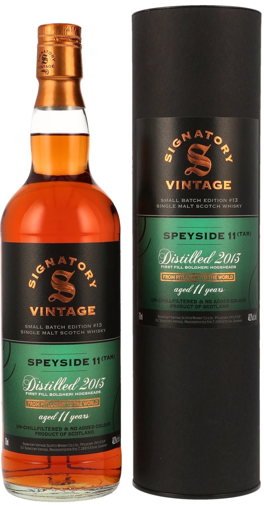 Secret-Speyside-TAM-2013 Secret Speyside (TAM) 2013/2024 Bolgheri Signatory Vintage Small Batch Edition #13 48,2% vol.