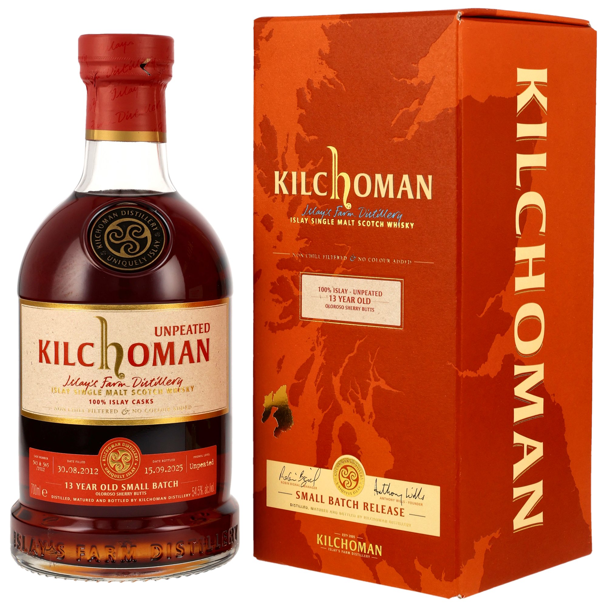 Kilchoman Unpeated 13 Jahre 100% Islay Sherry Cask Matured 54,5% vol.