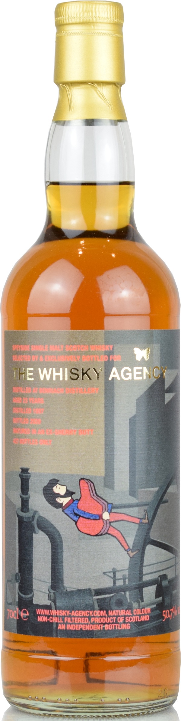 benriach_1997_TWA Benriach 23 Jahre 1997/2020 Sherry Cask The Whisky Agency 50,7% vol.