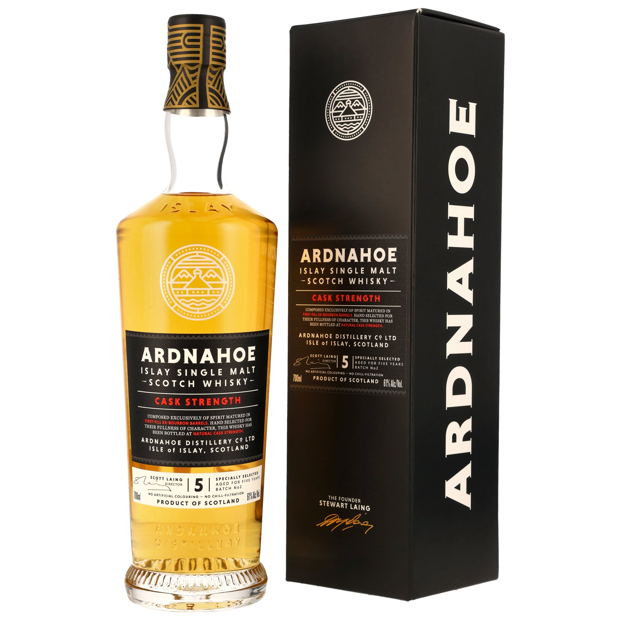 Ardnahoe 5 Jahre Cask Strength Batch #2 61% vol.