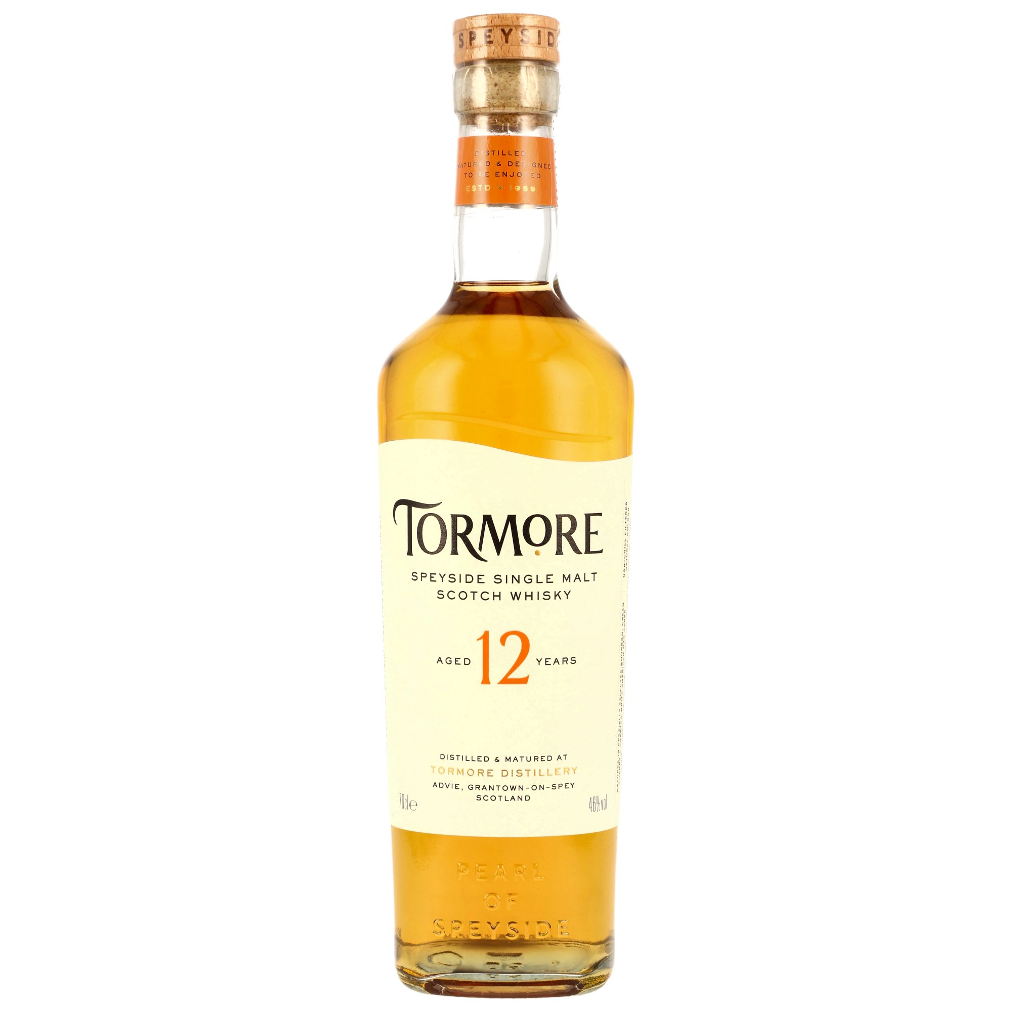 Tormore 12 Jahre  Bourbon, Cream Sherry & Toasted White American Oak 46% vol.