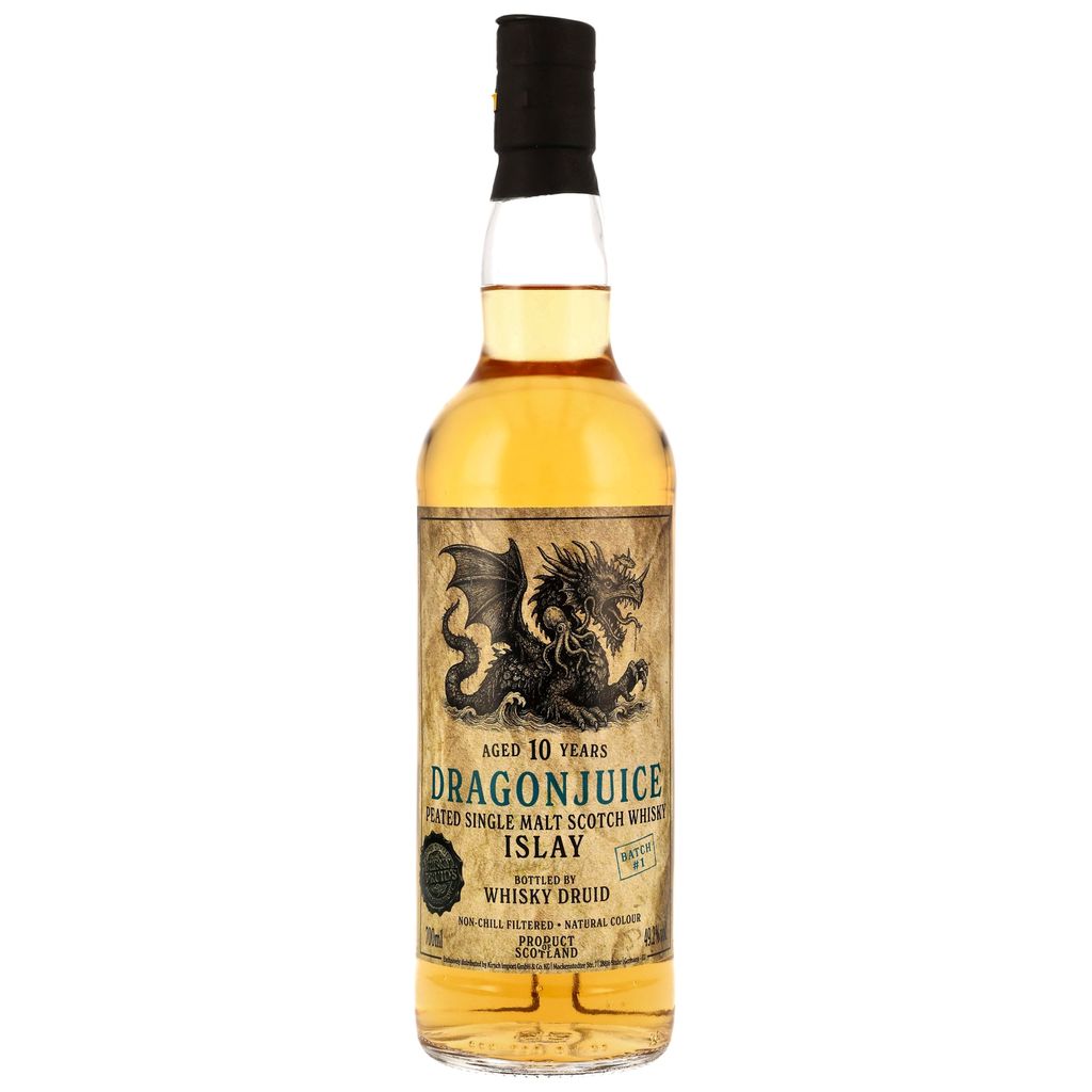 Dragonjuice Islay 10 Jahre Bourbon & PX Sherry Whisky Druid #1 49,2% vol.