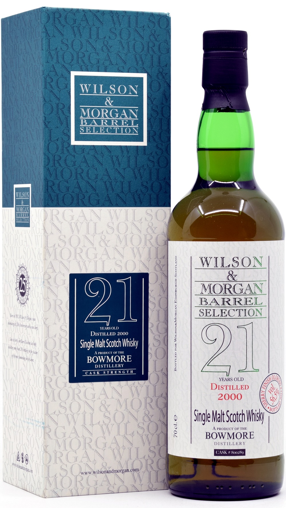 bowmore_21_WM Bowmore 21 Jahre 2000/2021 Oloroso Sherry Cask Wilson & Morgan 56,5% vol.