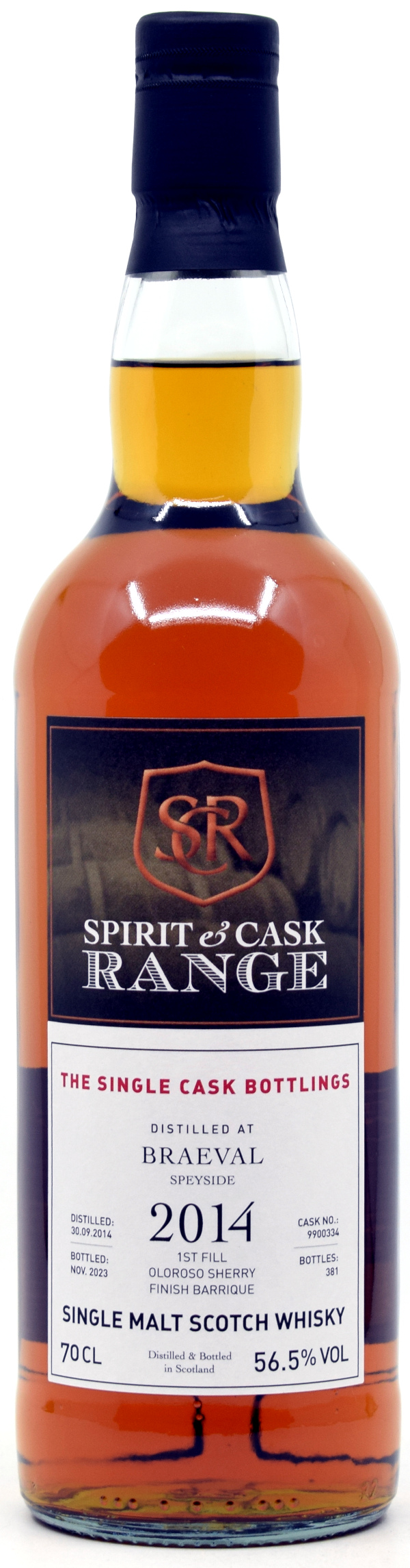Braeval 2014/2023 Oloroso Sherry Cask Spirit & Cask Range 56,5% vol.