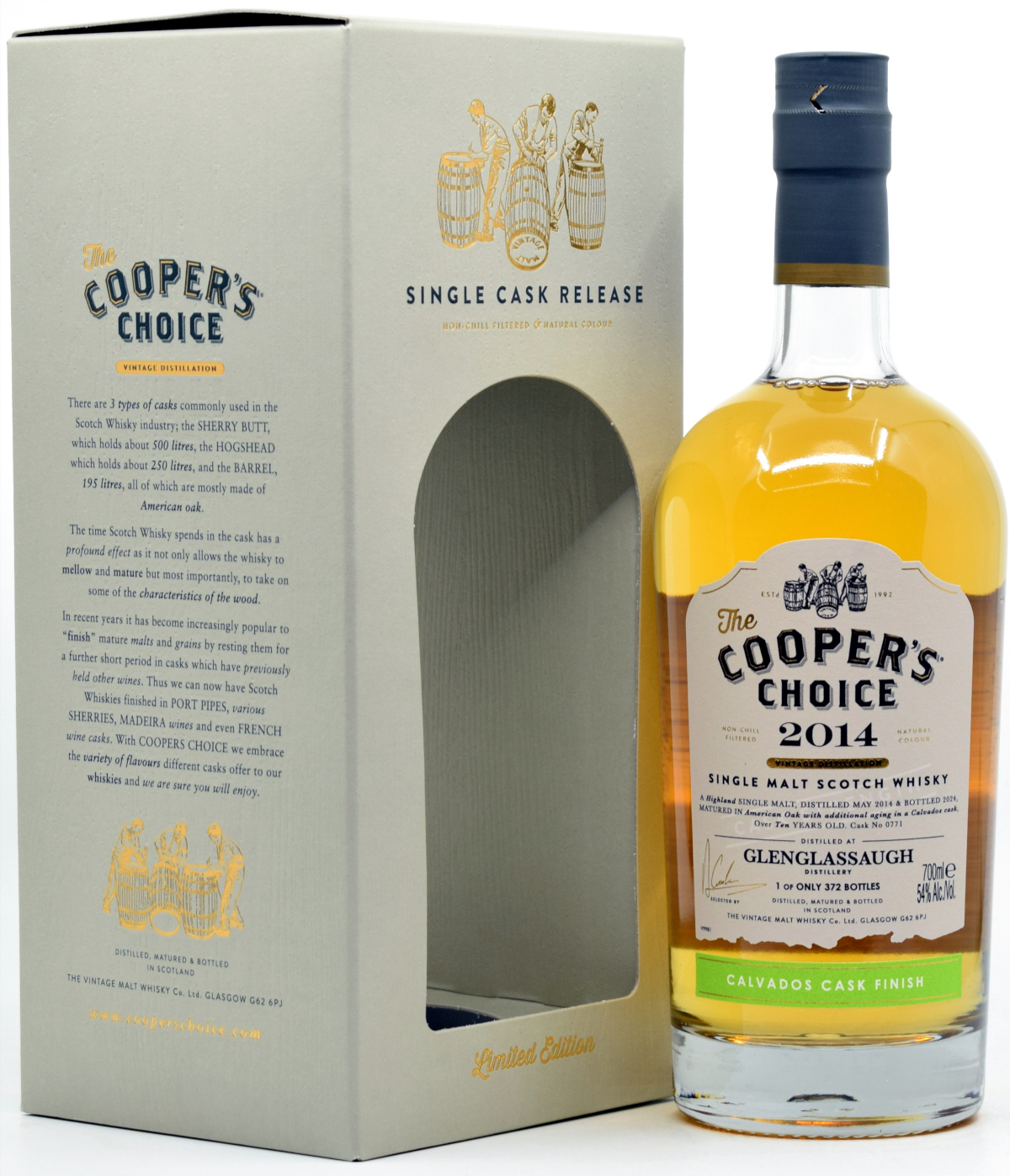 glenglassaugh_2014_cc Glenglassaugh 2014/2024 Calvados Cask Cooper's Choice 54% vol.