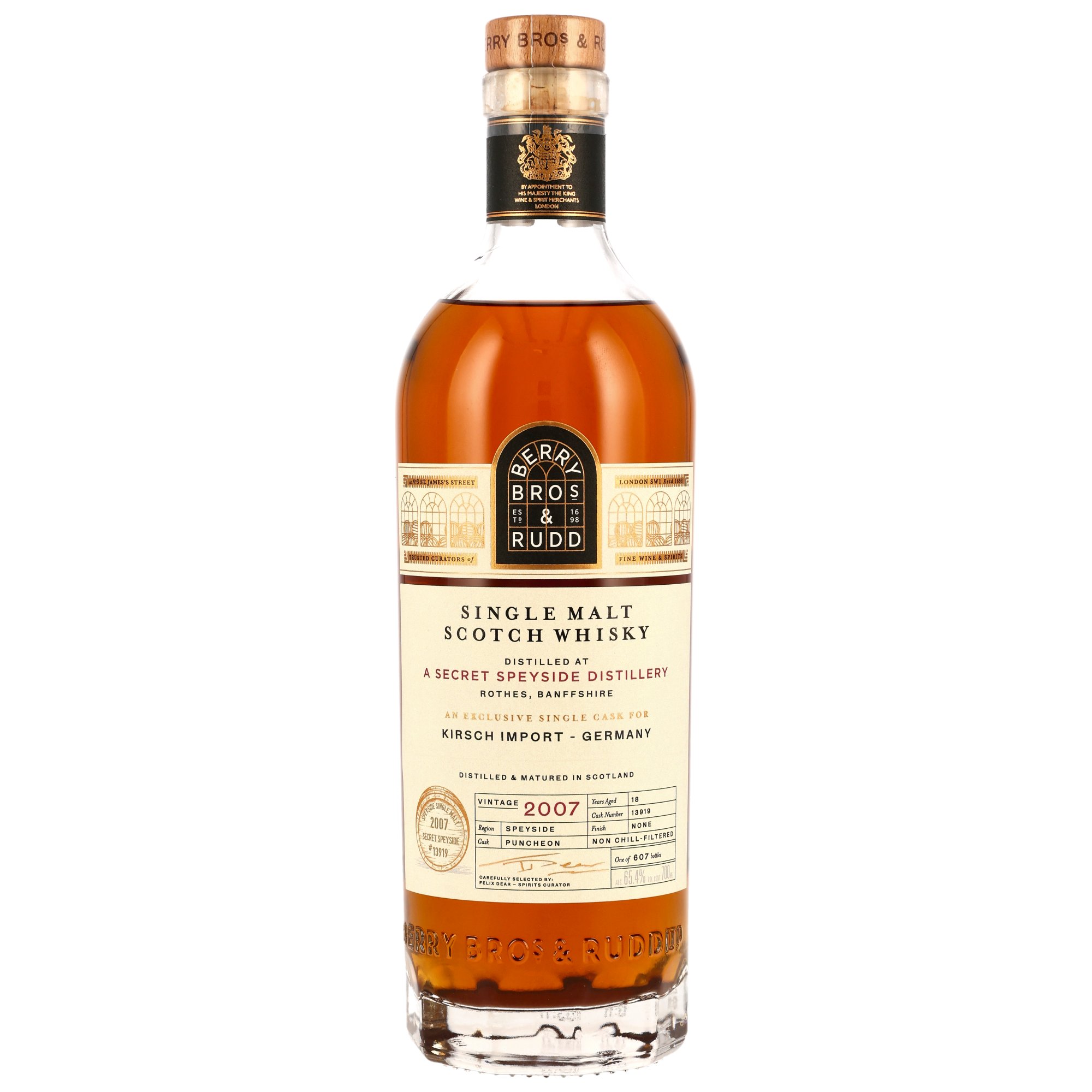 Secret Speyside 2007/2025 1st Fill Puncheon Berry Bros. & Rudd #13919 65,4% vol