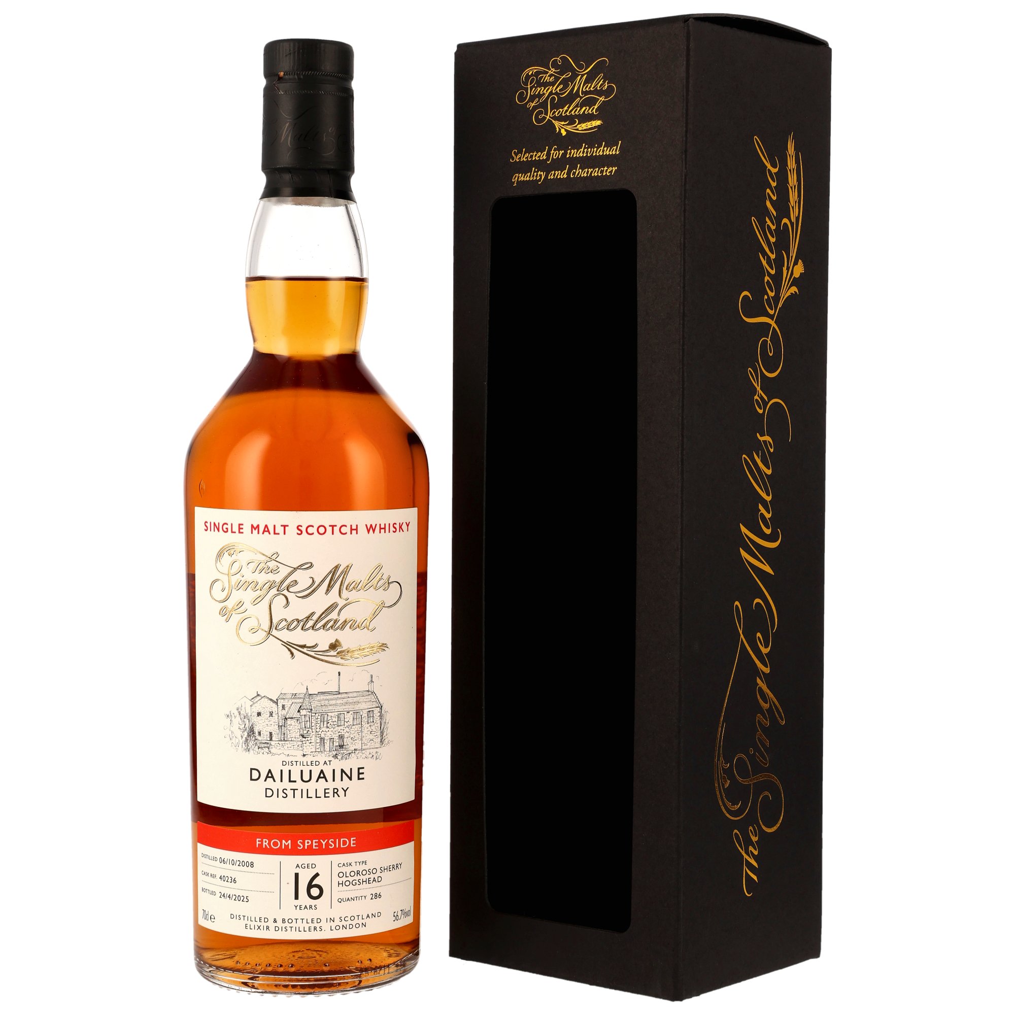 Dailuaine 16 Jahre 2008/2025 Oloroso Sherry The Single Malts of Scotland #40236 56,7% vol.