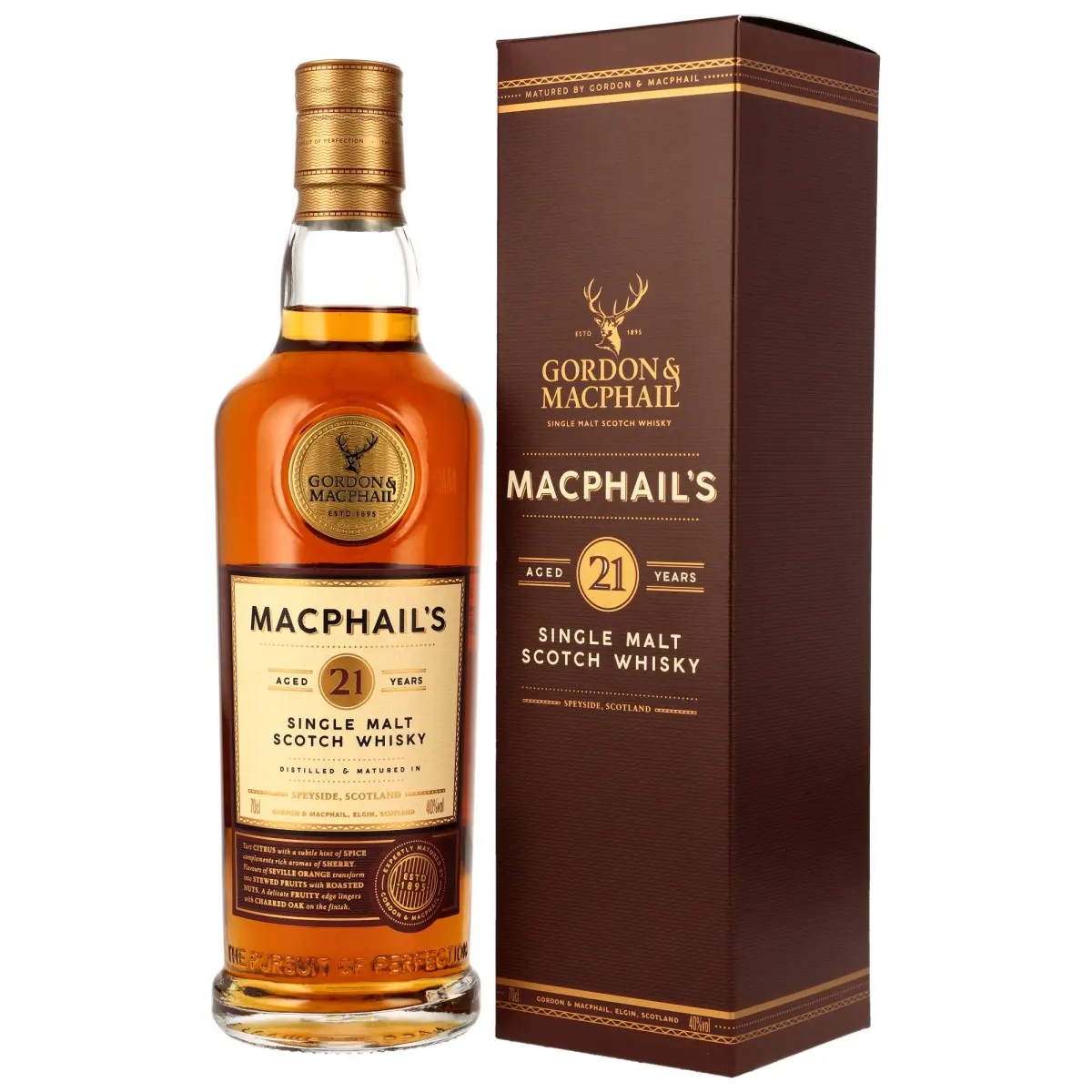 MacPhail's 21 Jahre Gordon & MacPhail 40% vol. (Box)