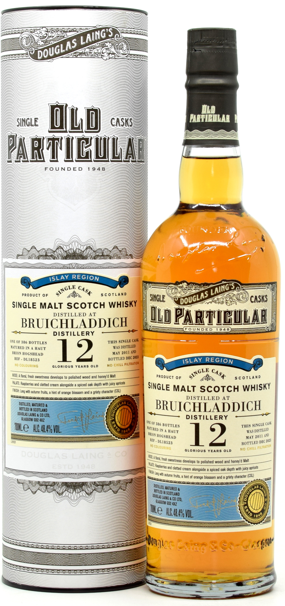 bruichaddlich_12_DL Bruichladdich 12 Jahre 2011/2023 Haut Brion Cask Old Particular Douglas Laing 48,4 % vol.