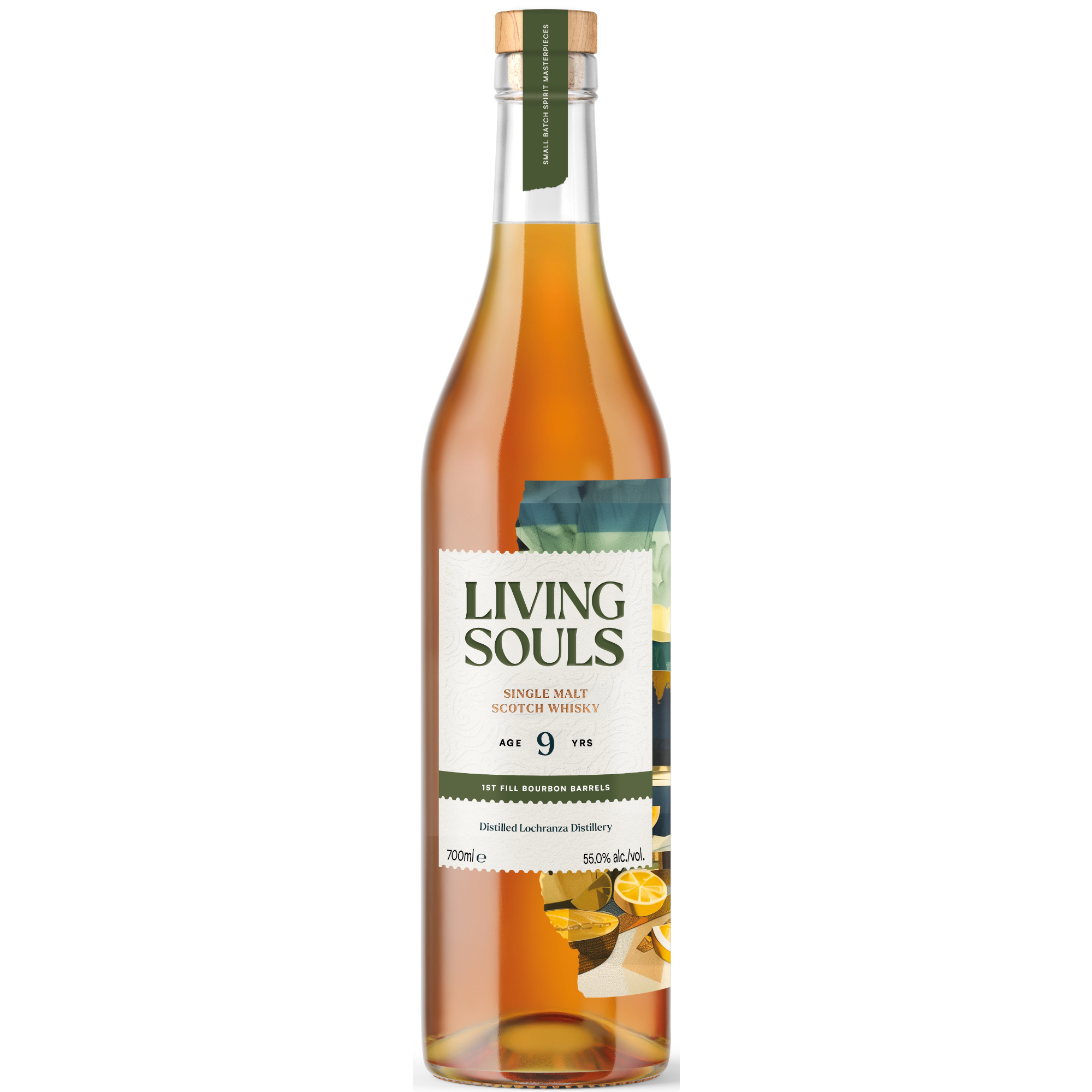 Lochranza (peated Arran) 9 Jahre 1st Fill Bourbon Living Souls 55% vol.