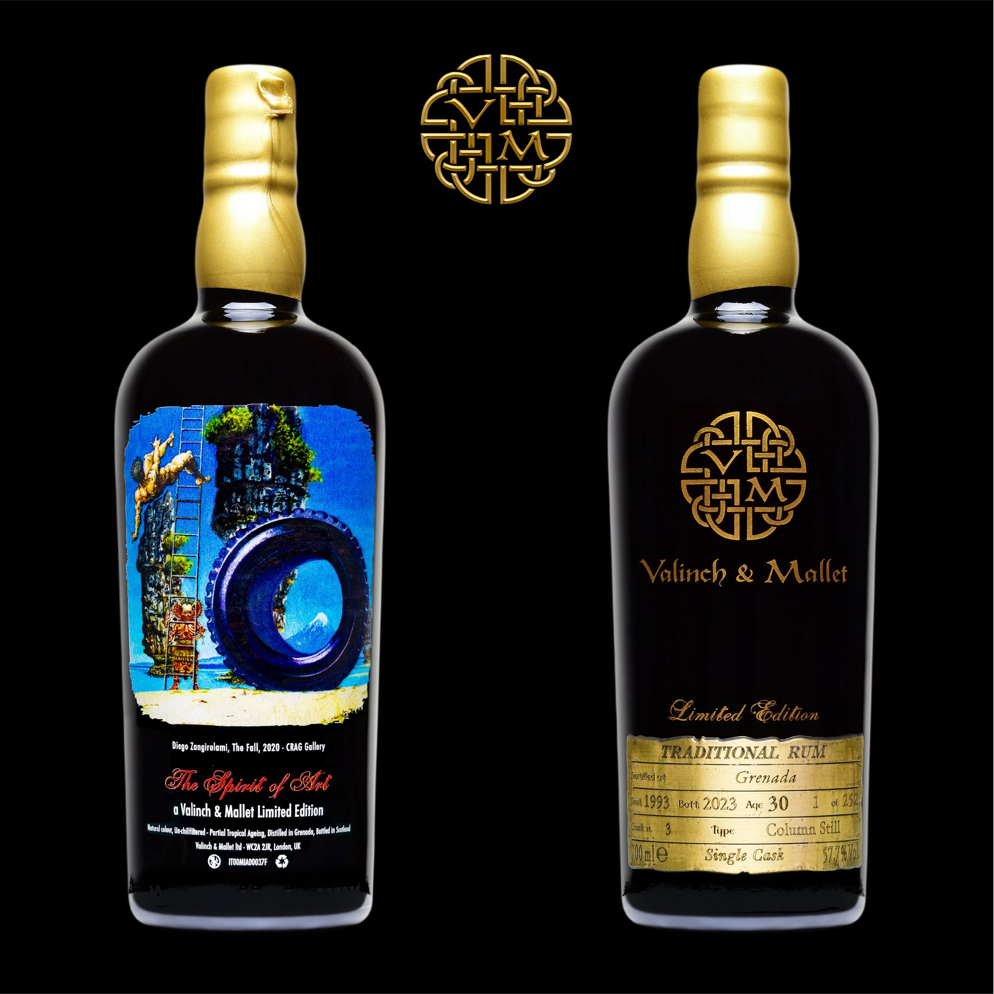 grenada_30_VM Grenada Traditional Rum 30 Jahre 1993/2023 Valinch & Mallet The Spirit of Art Nr. 5 57,7% vol.