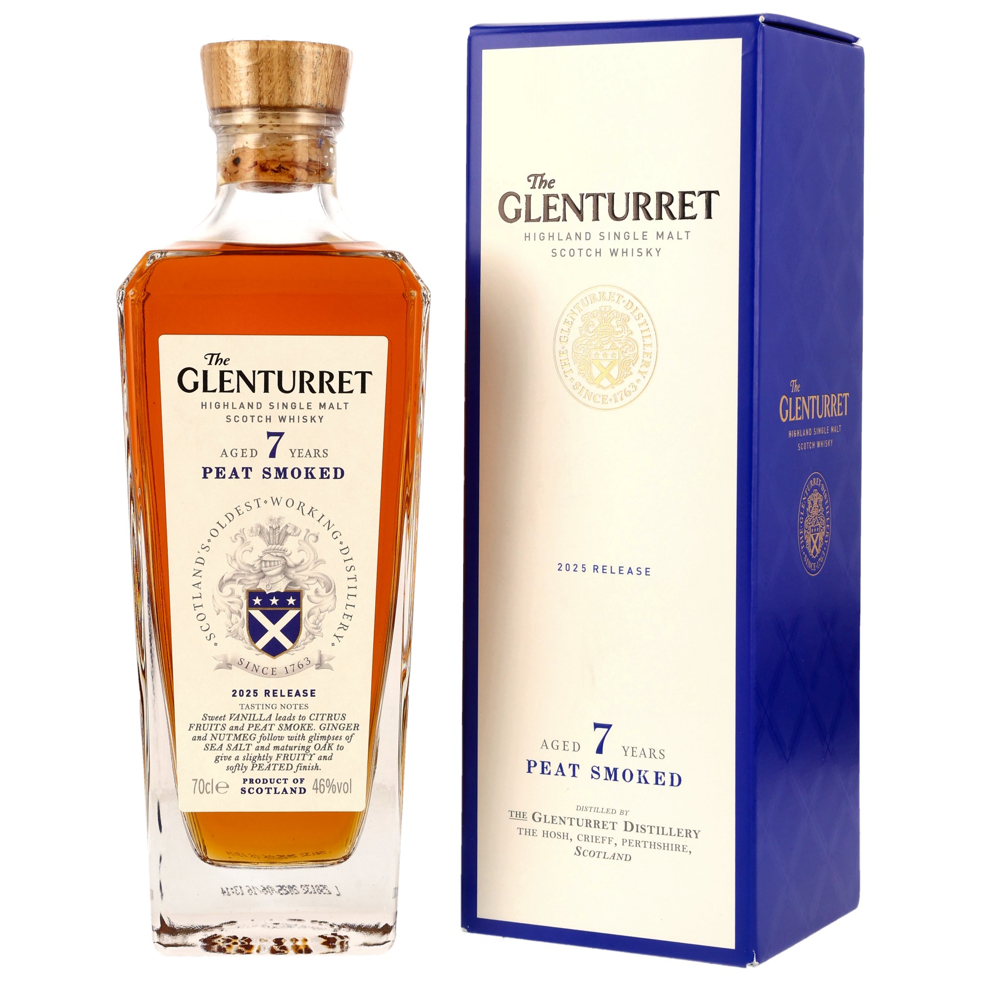 Glenturret 7 Jahre Peat Smoked Release 2025 46% vol.
