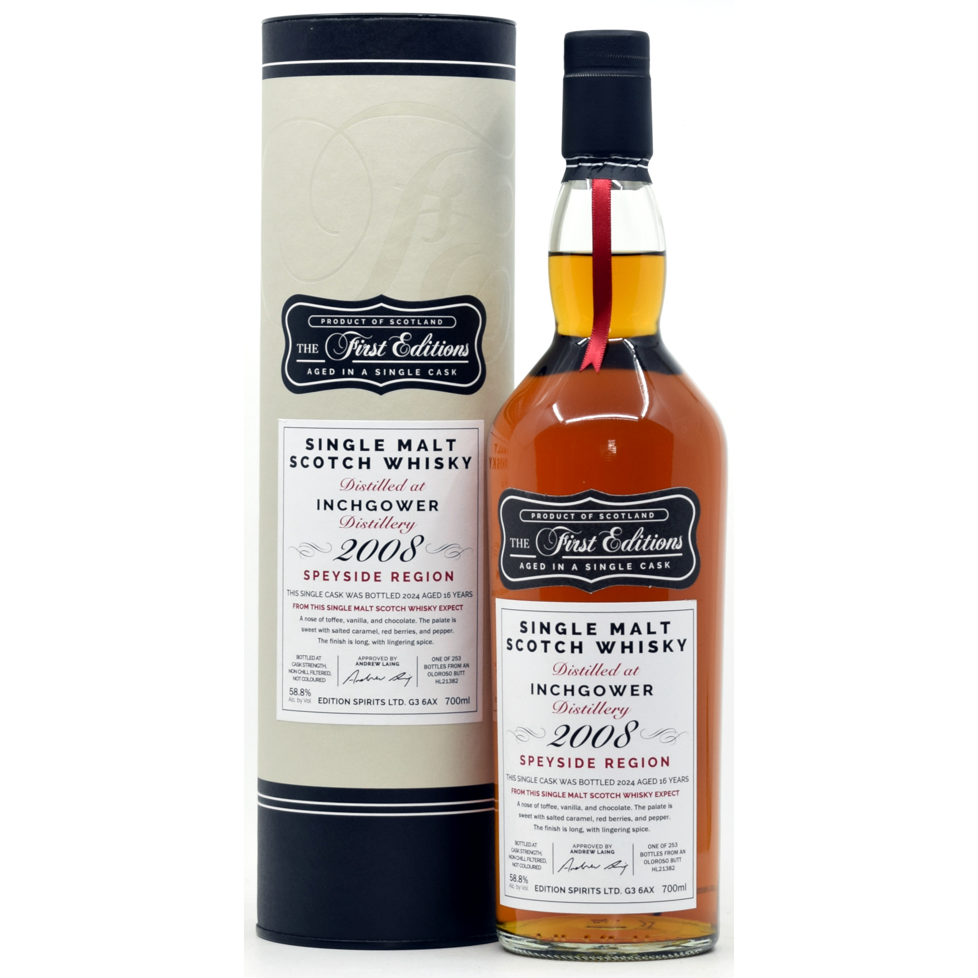 Inchgower 16 Jahre 2008/2024 Sherry Cask First Editions 58,8% vol.