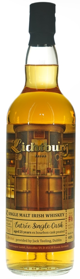 Gross-LB-6vorn Irish Malt 21 Jahre Lichtburg #6 Entrée peated Single Cask 53,4% vol.