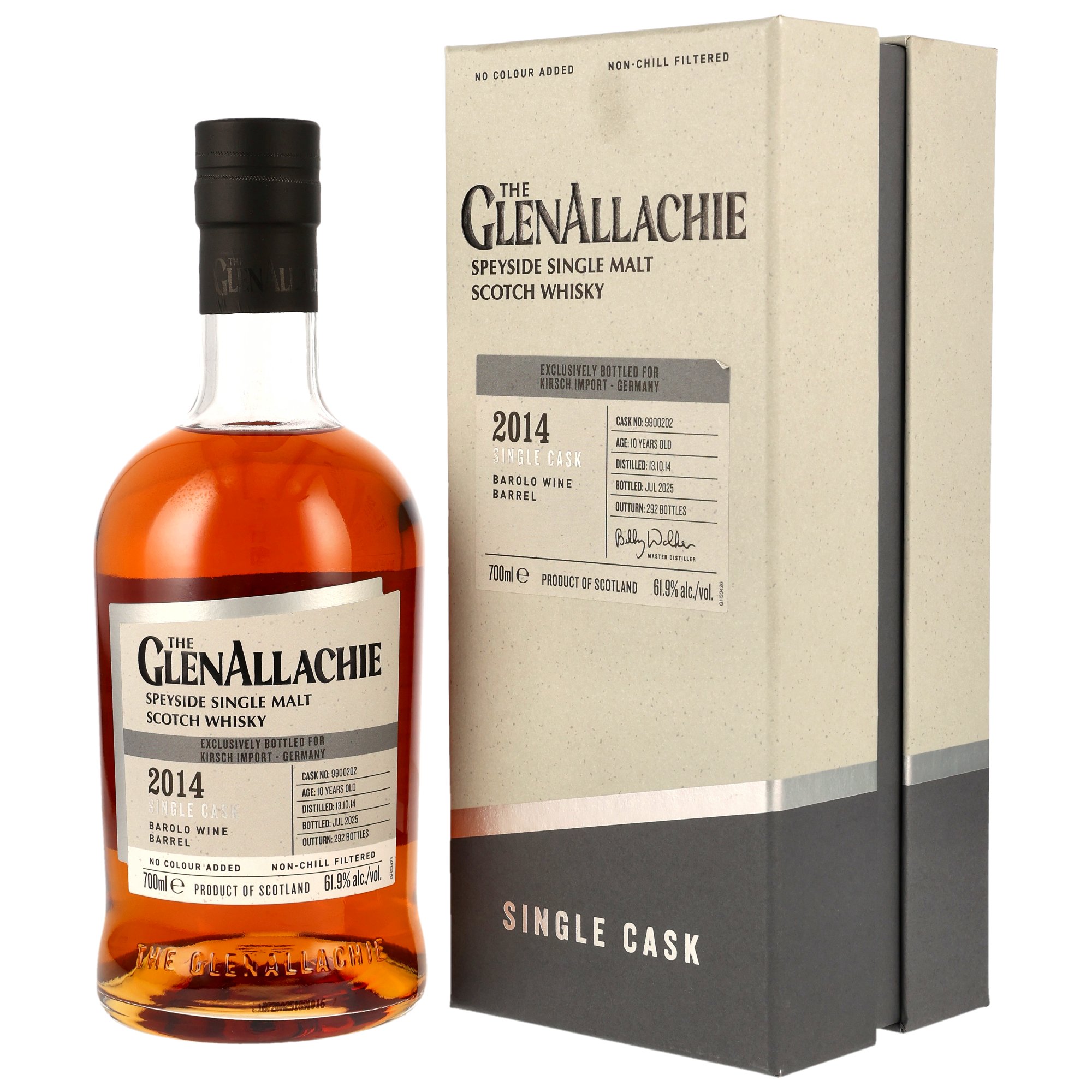 GlenAllachie 10 Jahre 2014/2025 Barolo Wine Barrel #9900202 61,9% vol.
