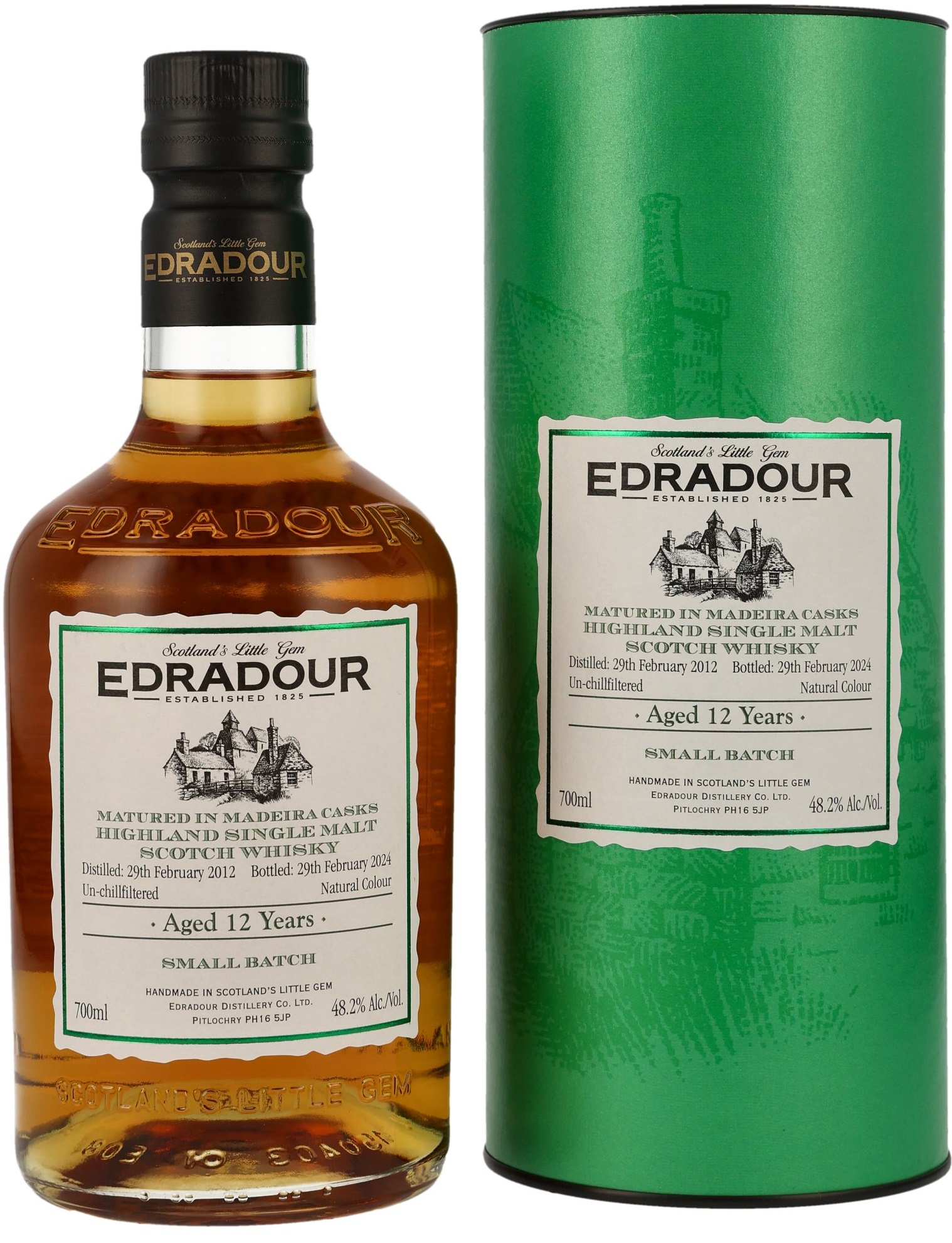 Edradour-2012-madeira Edradour 12 Jahre 2012/2024 1st Fill Madeira Casks 48,2% vol.