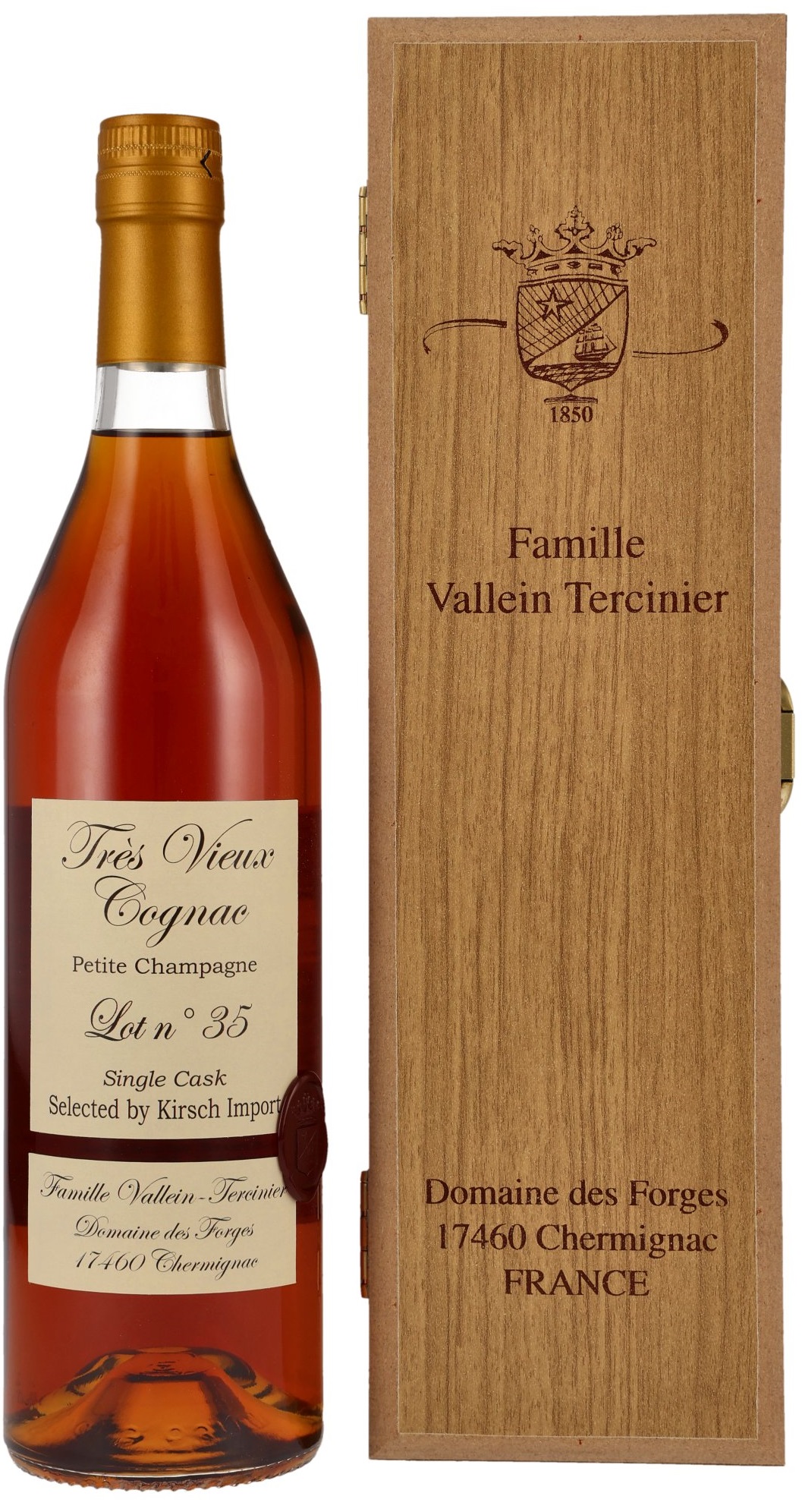 Vallein-Tercinier-Petite-Champagne-Lot-35 Vallein Tercinier 1935/2024 Petite Champagne Lot 35 Single Cask 47% vol.