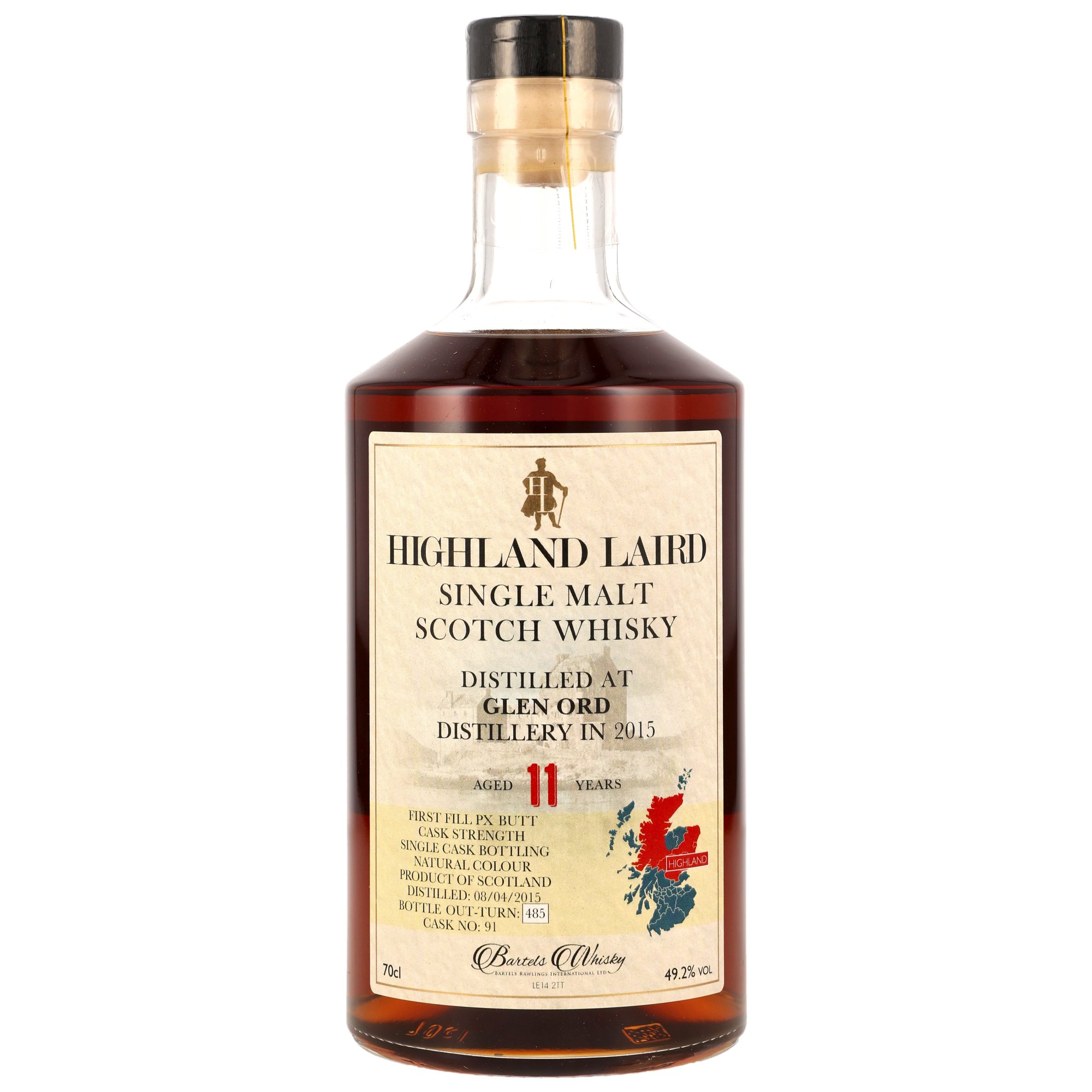 Glen Ord 11 Jahre 2015/2026 1st Fill PX Highland Laird Bartels Whisky 49,2% vol.