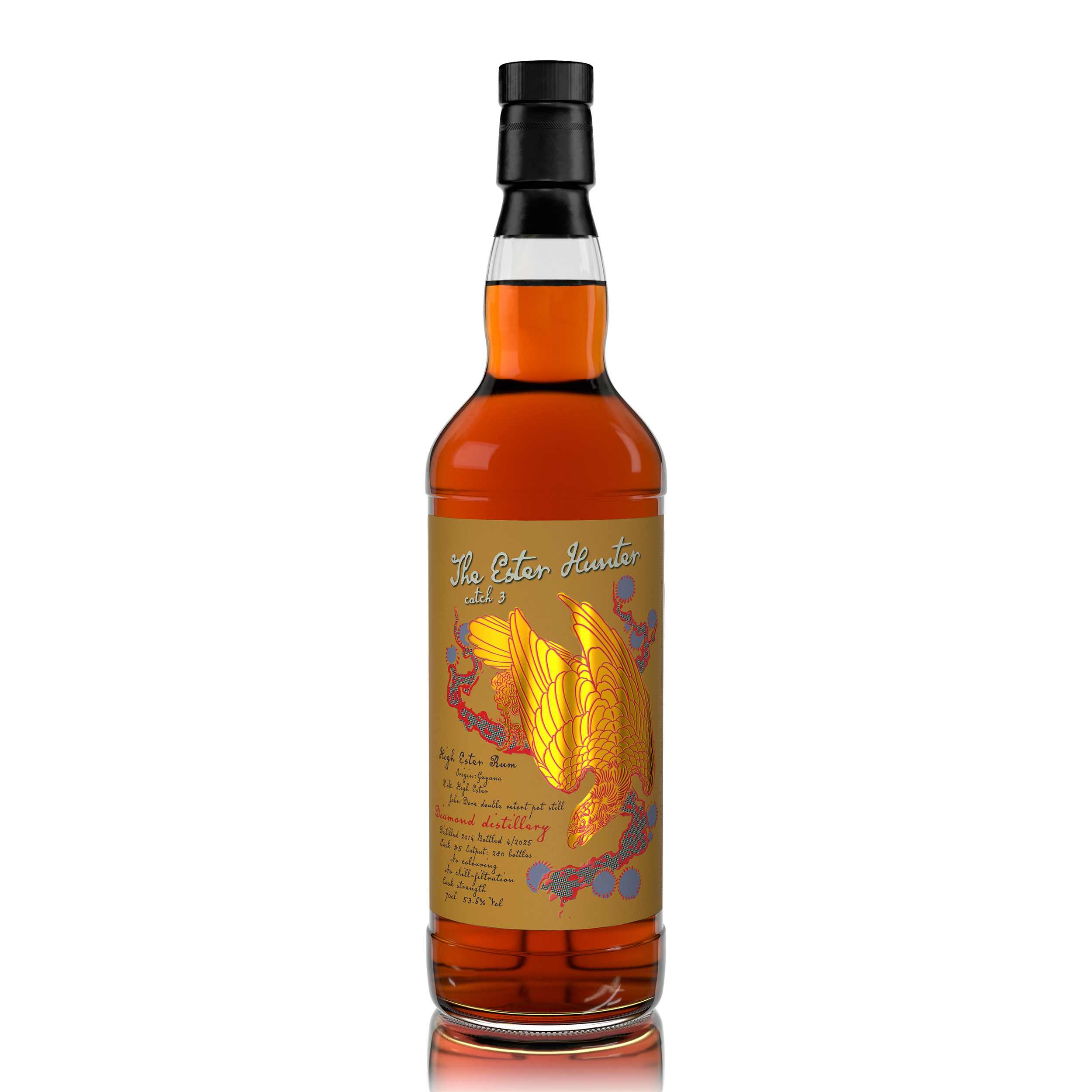 Ester_Hunter_3_White_LR Guyana (Port Mourant) 2014/2025 The Whisky Jury The Ester Hunter Catch 3 53,6% vol.